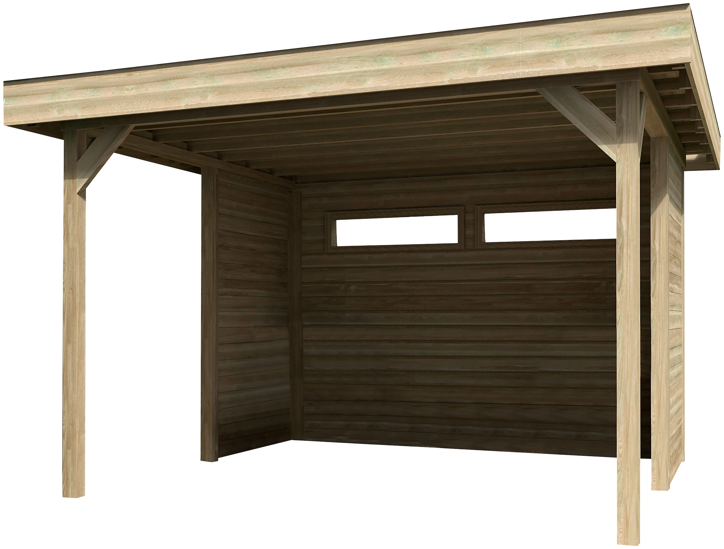 Wolff Holzpavillon »Elba«, (Set), BxT: 350x352 cm