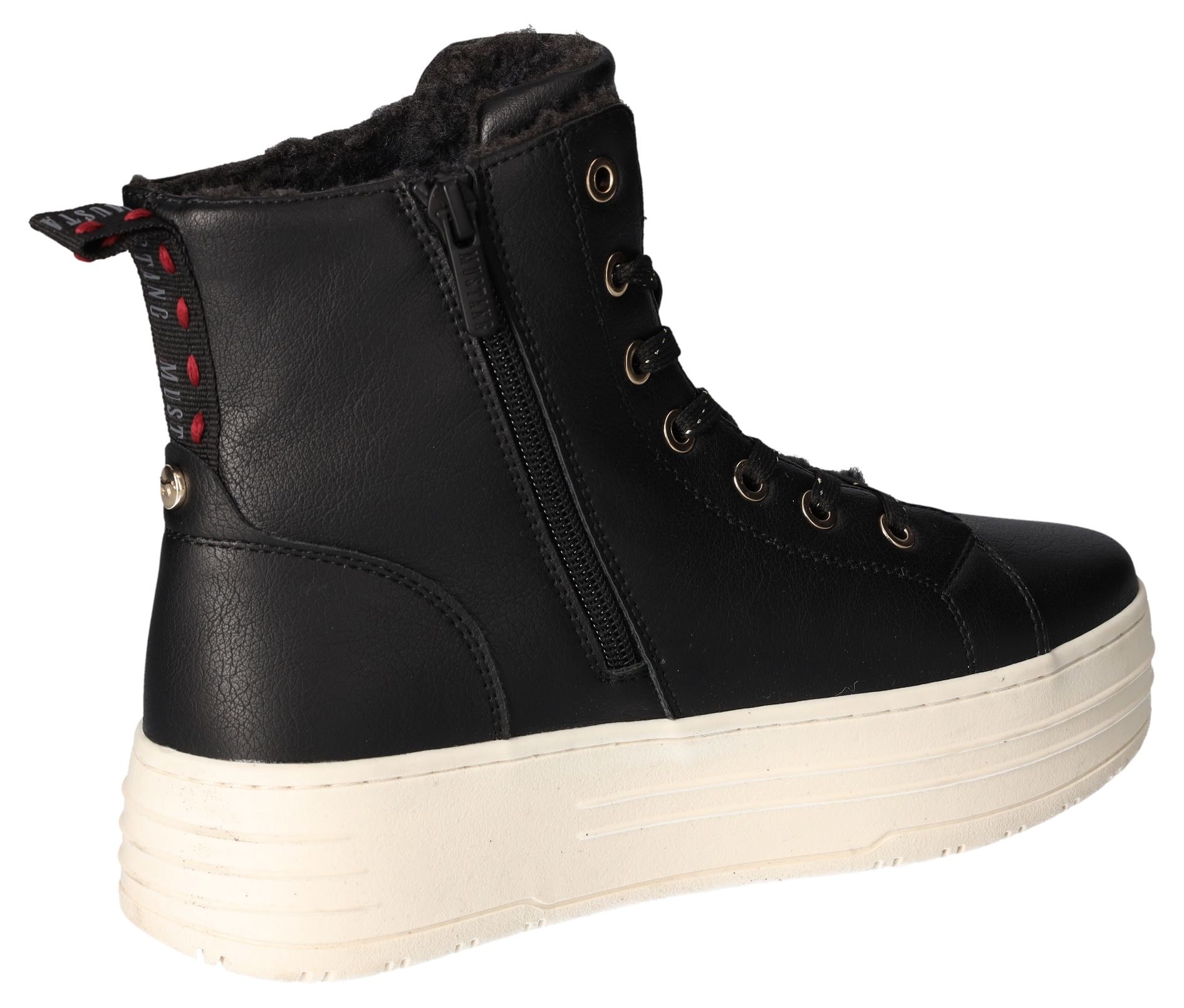 Mustang Shoes Winterboots, Plateauboots, Stiefelette, High top Sneaker mit Innenreißverschluss