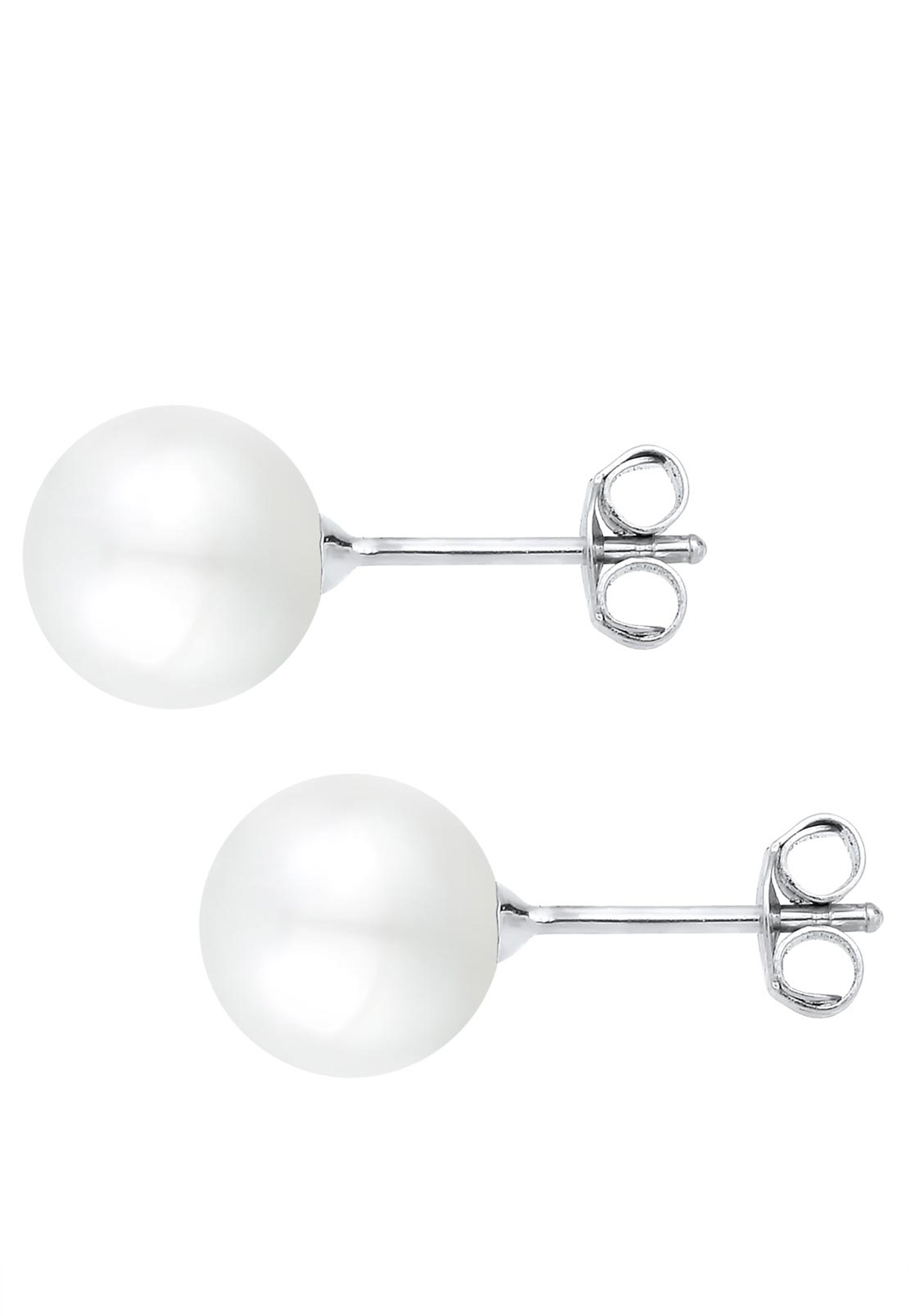 Elli Paar Ohrstecker »Ohrringe Perlen Muschelkernperlen Elegant Basic 925 Silber«