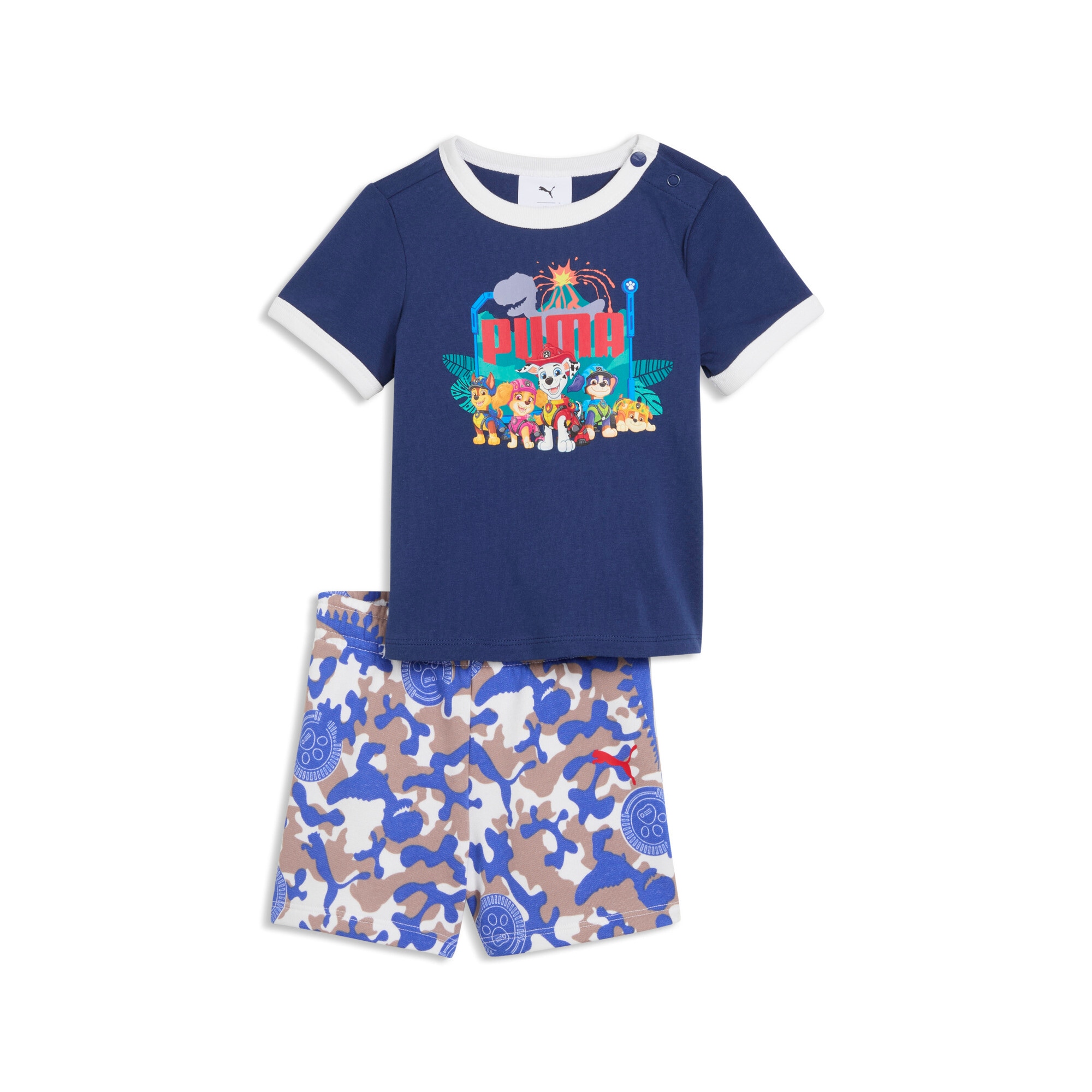 PUMA Trainingsanzug »X PAW PATROL MINICATS TEE AND SHORTS SET INF« 2 zweiteiliges Set, Regular Fit, ohne Kapuze