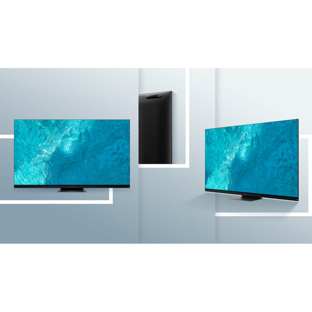 TCL QLED Mini LED-Fernseher »65C935X2«, 164 cm/65 Zoll, 4K Ultra HD, Google TV-Smart-TV, 2500nits, HDR Extreme, Dolby Atmos, HDMI 2.1, ONKYO-Soundbar