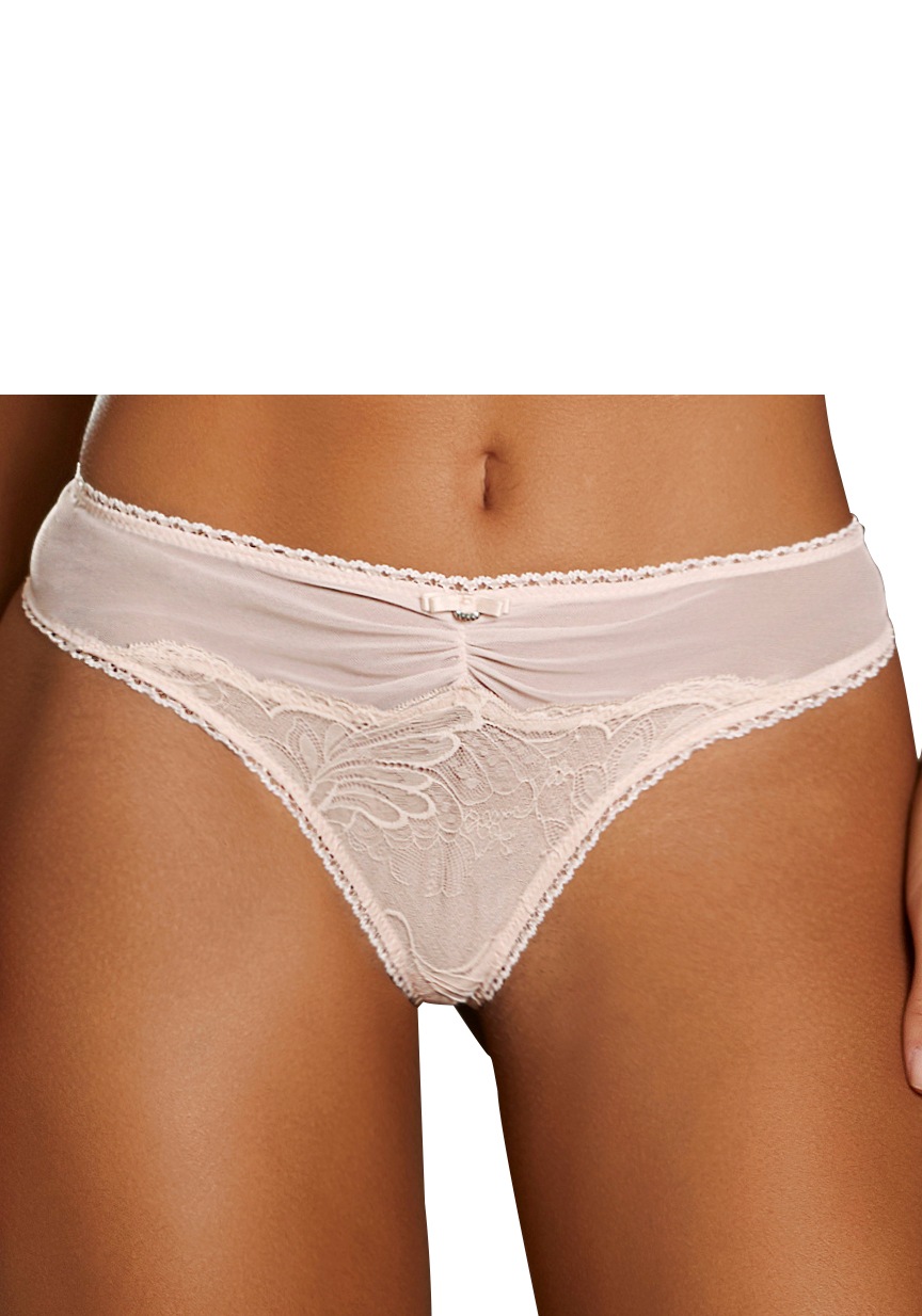 LASCANA String, aus transparenter, floraler Spitze