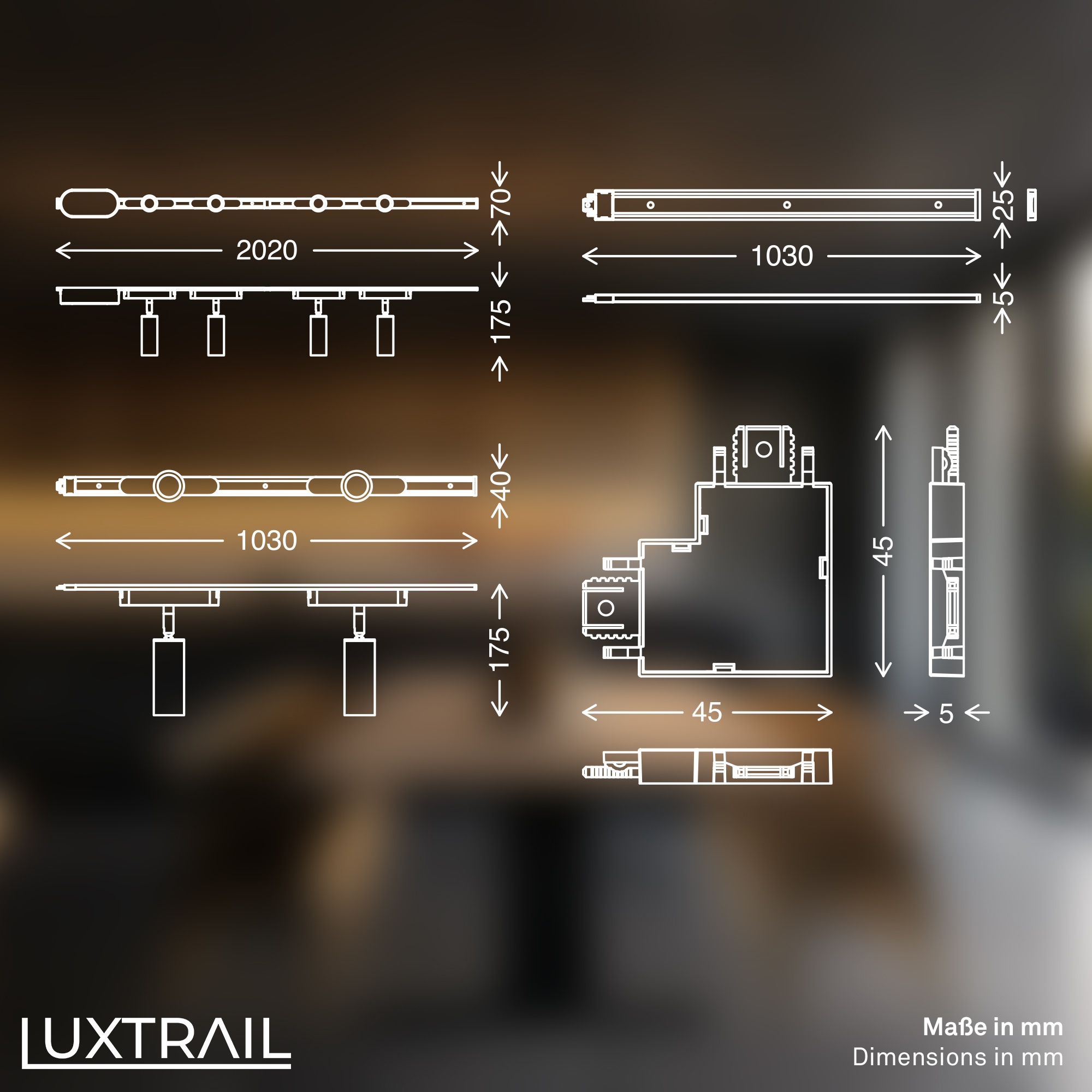 Briloner Leuchten LED Deckenleuchte »LUXTRAIL 8039085«