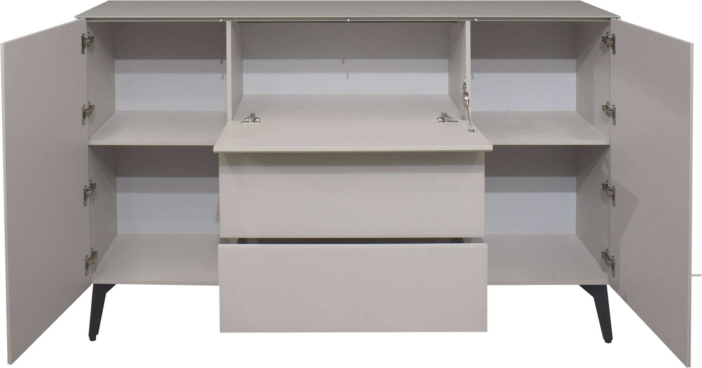 Mäusbacher Kommode »Imola TOPSELLER!«, Kommode mit Glasfront und Glasoberplatte