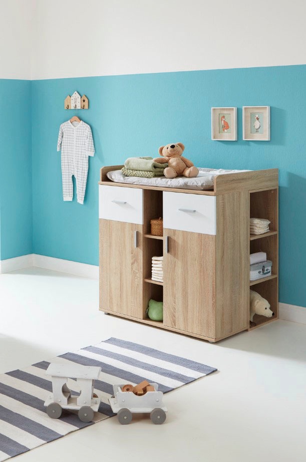 BMG Wickelkommode »Maxim«, bis 25 kg, umbaufähig zur Kommode, mit Unterstellregal (Set), 90 cm