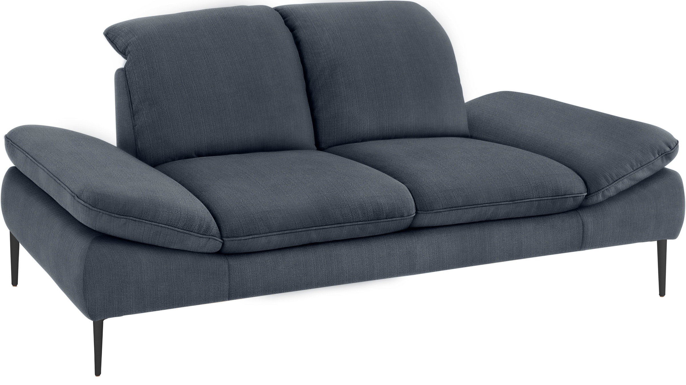 W.SCHILLIG 2,5-Sitzer »enjoy&MORE«, Sitztiefenverstellung, Füße schwarz pulverbeschichtet, Breite 232 cm