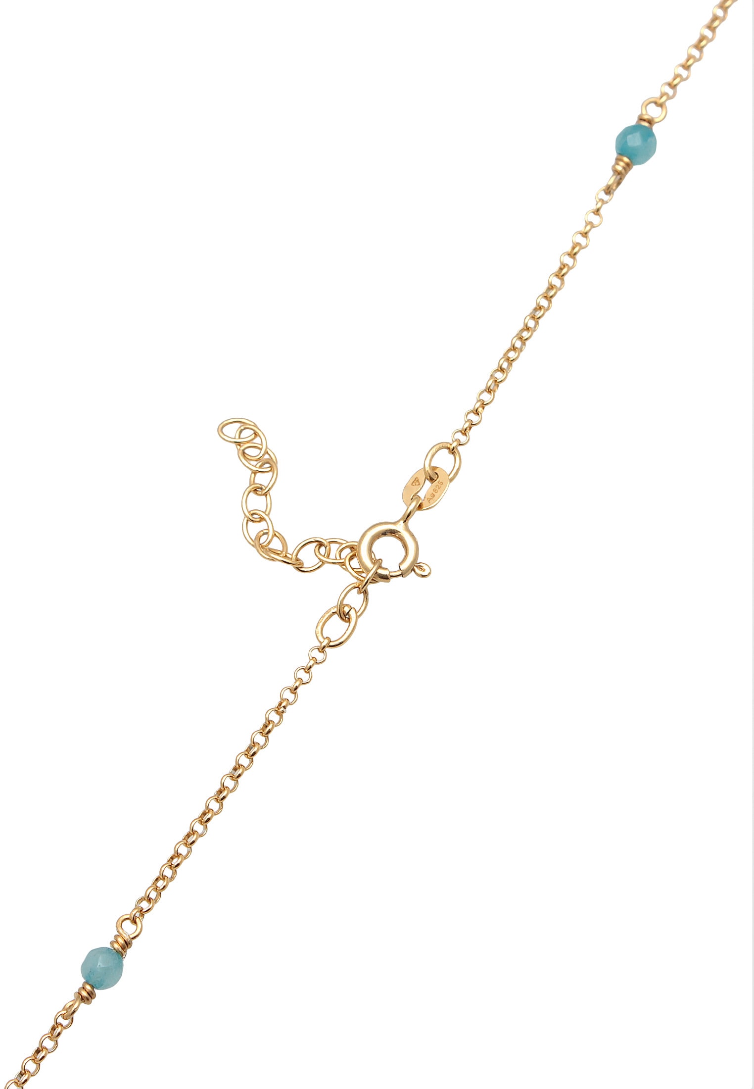 Elli Choker »Halskette Achat Perlen Multicolour 925 Silber«