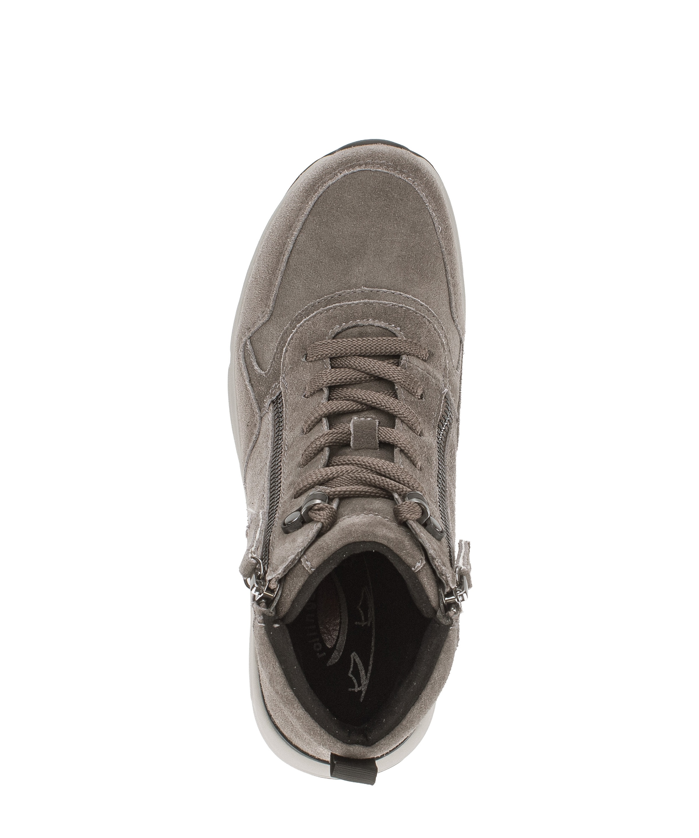 rollingsoft Schnürboots  Keilabsatz, High Top-Sneaker mit zwei Reißverschlüssen