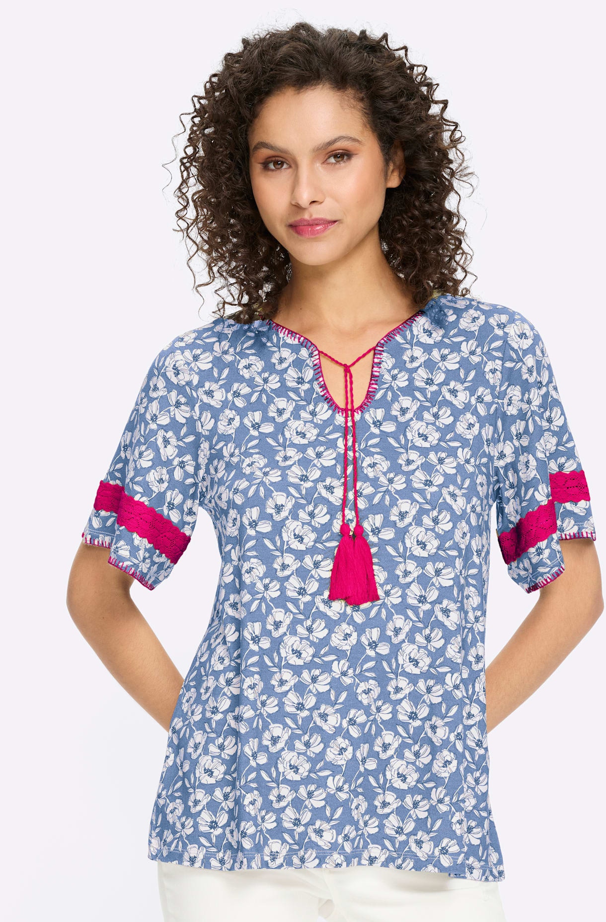 heine Kurzarmshirt »Druck-Shirt« 1 tlg.