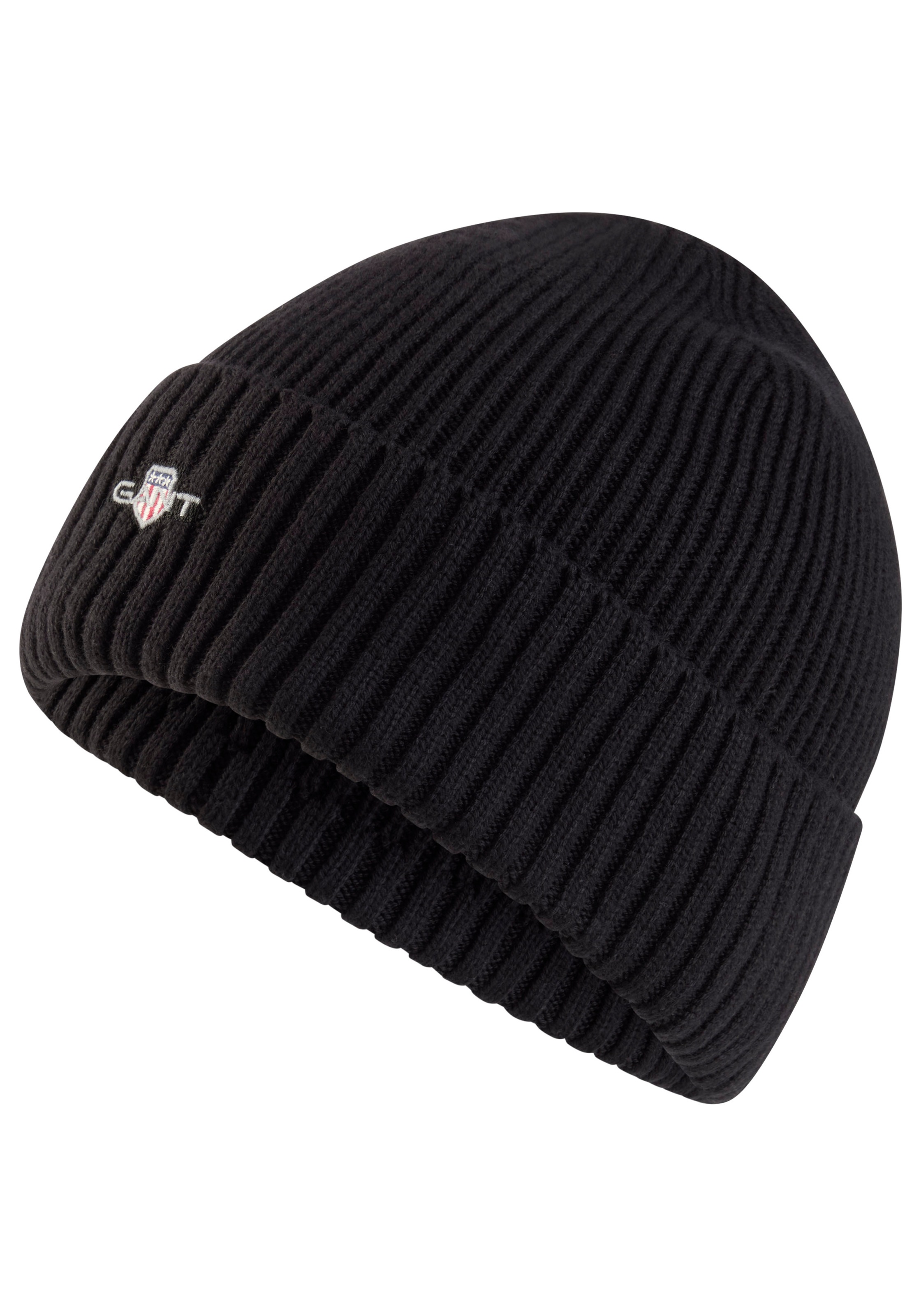 Gant Herren Strickmütze »COTTON BLEND LOGO BEANIE« Regular fit