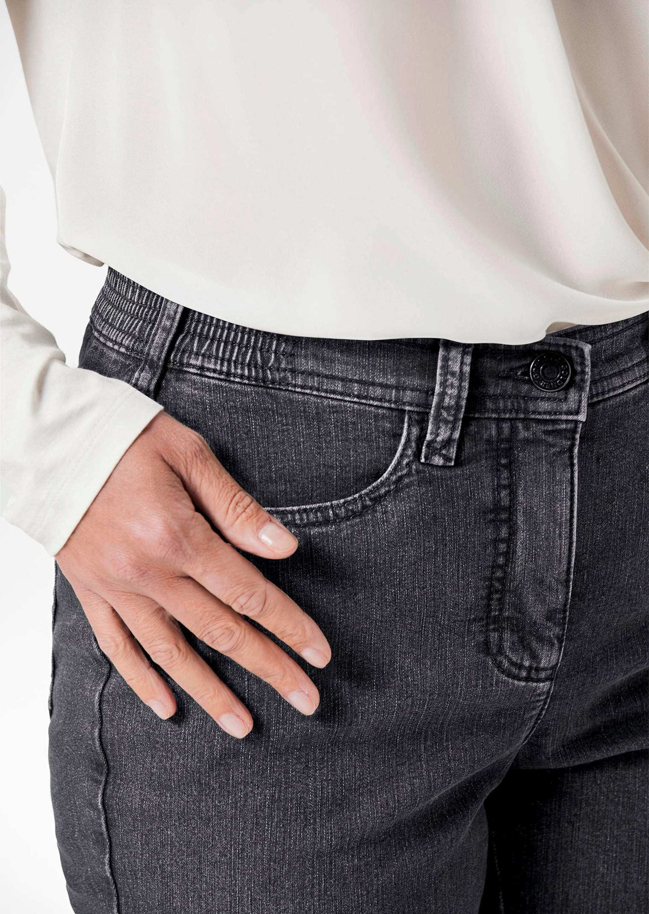 GOLDNER Regular-fit-Jeans »Kurzgröße Klassische Jeanshose Carla«