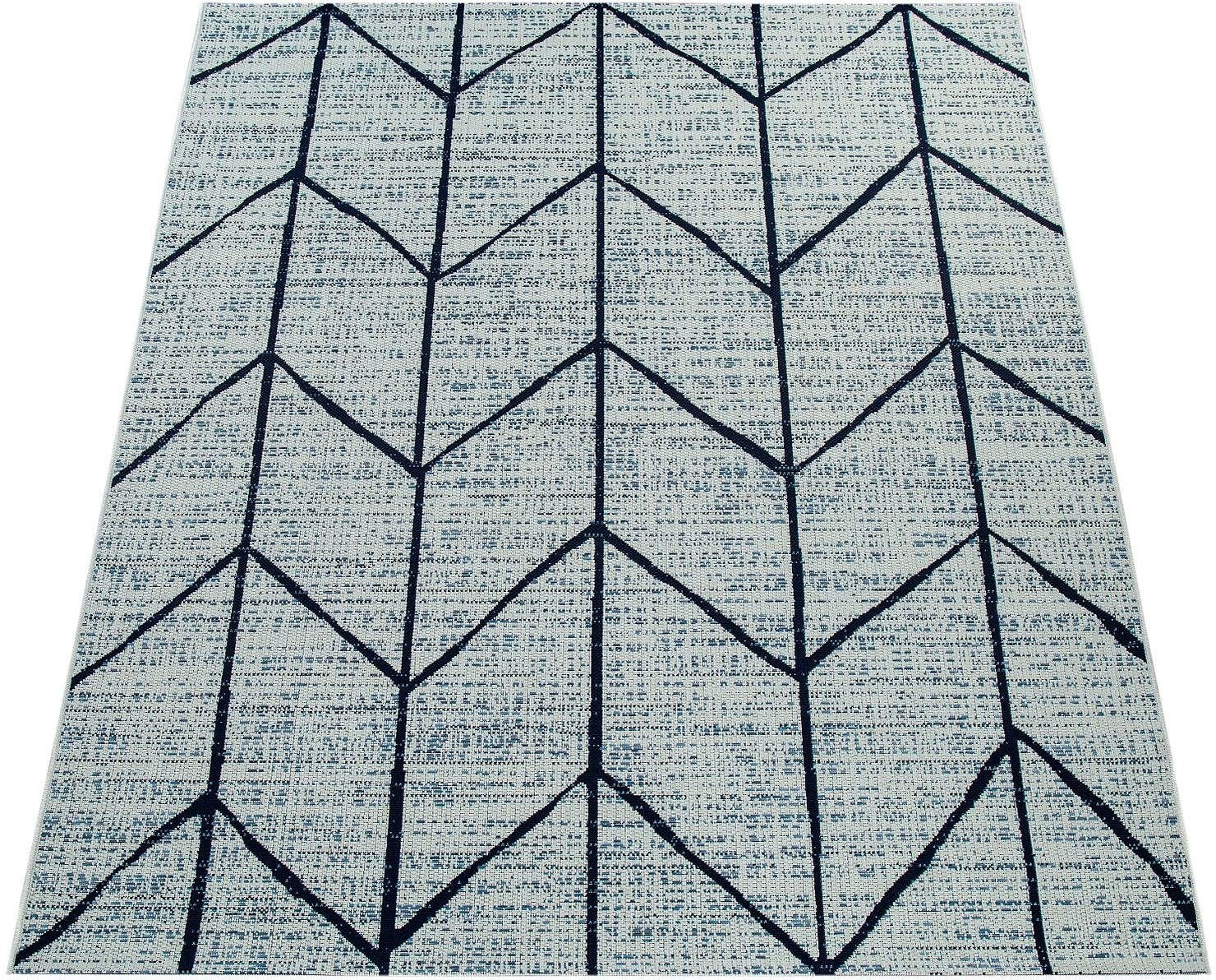 Paco Home Teppich In- Wohnzimmer Flachgewebe, Design, geeignet, und 741«, Outdoor OTTO bei »Kortrijk modernes rechteckig