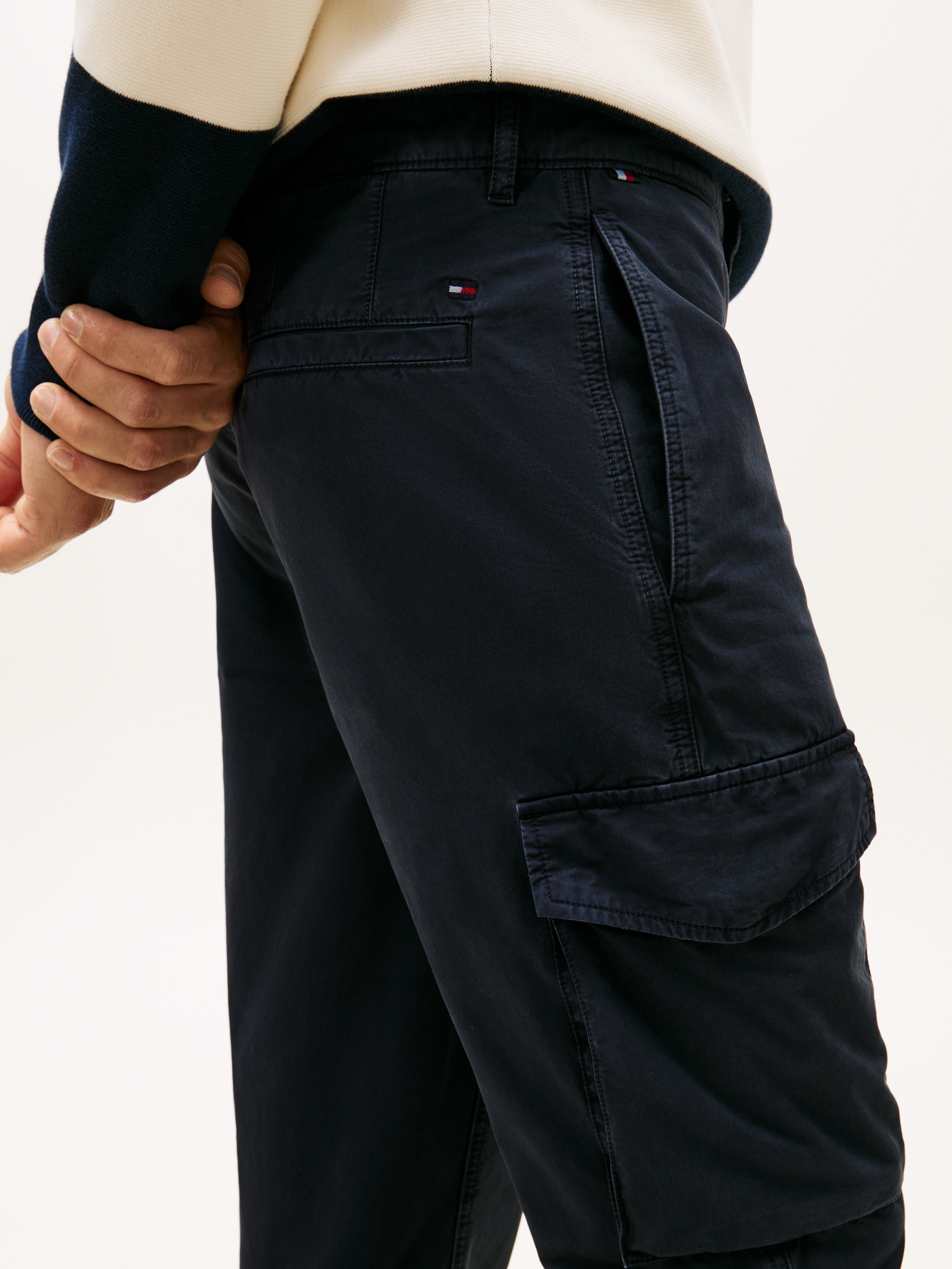 Tommy Hilfiger Cargohose »DENTON LW TWILL«, Straight Fit, Baumwolle
