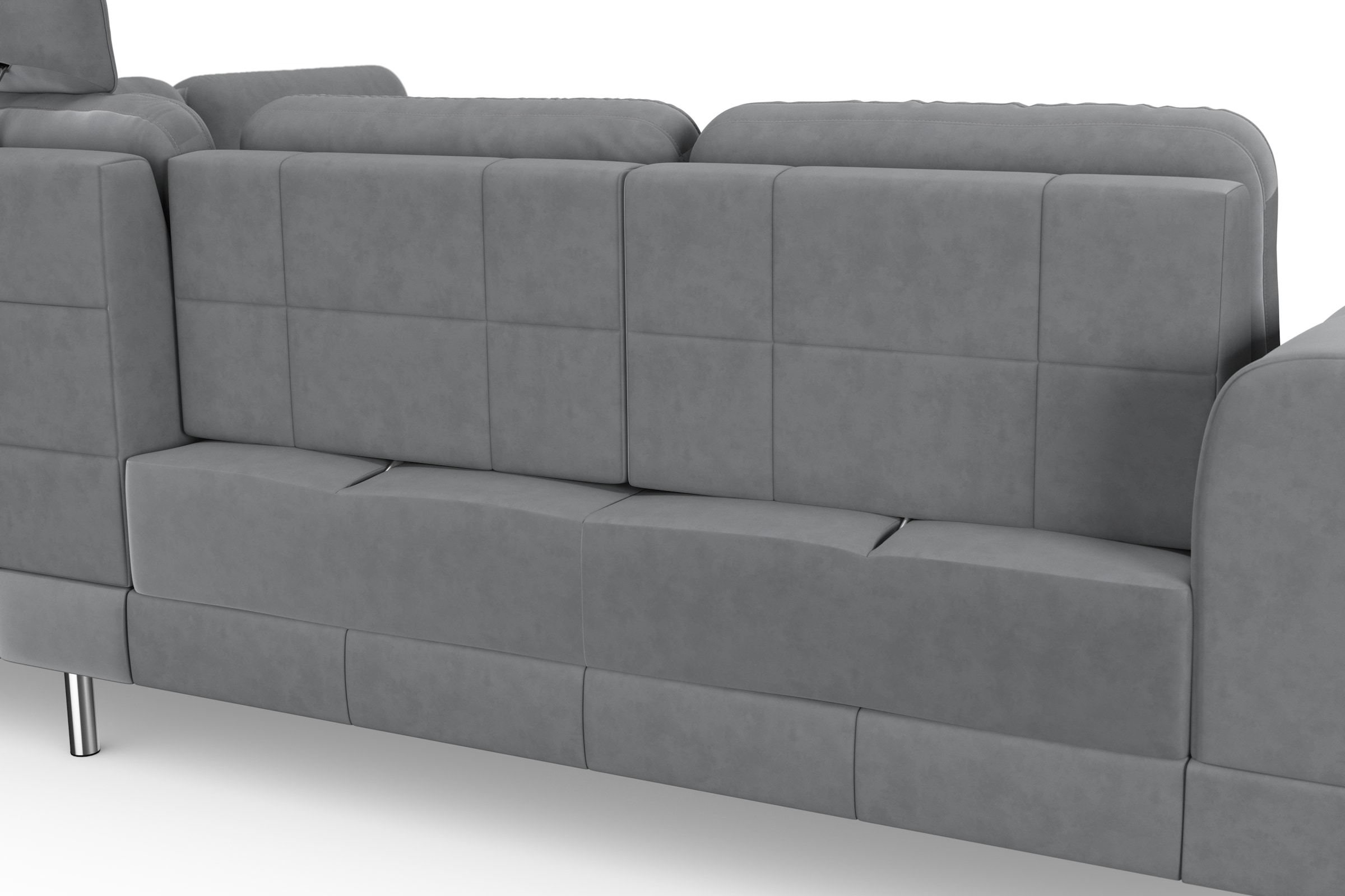 sit&more Ecksofa »Bendigo L-Form« inklusive Sitztiefenverstellung, Bodenfreiheit 12 cm, in 2 Fußfarben