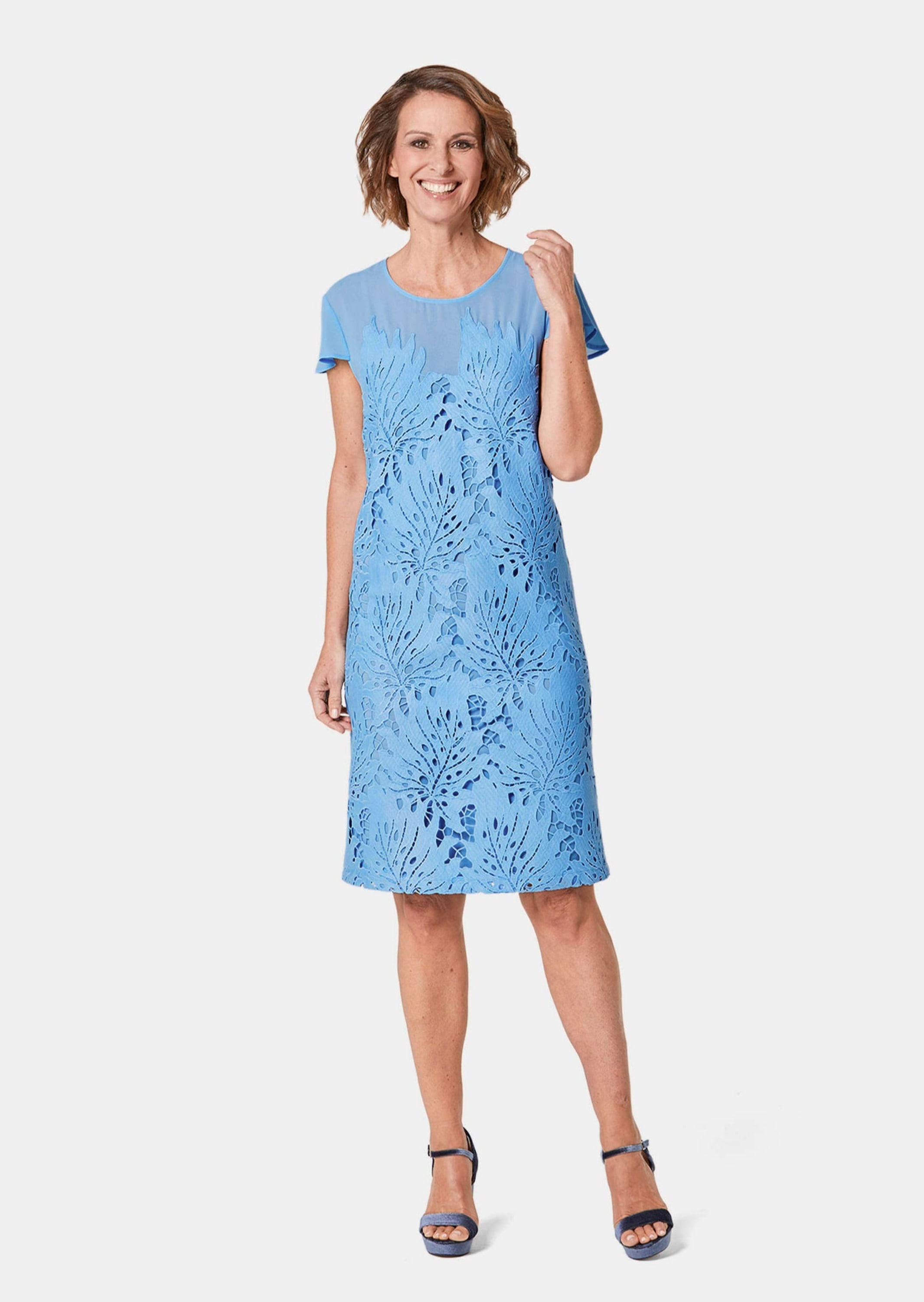 GOLDNER Abendkleid »Kleid aus sommerlicher Spitze«