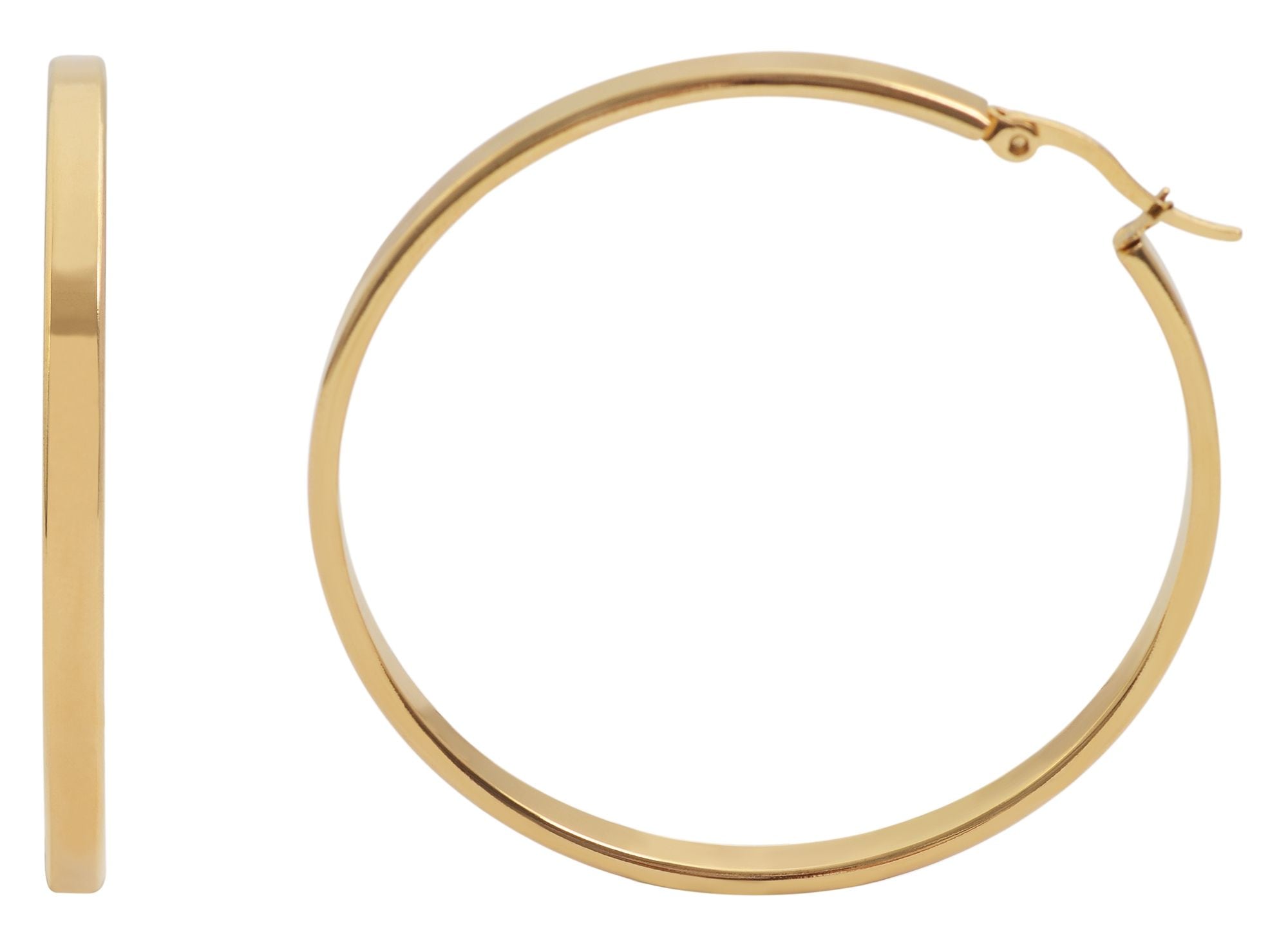 Adelia´s Paar Creolen »Damen Ohrringe ¿ Creole aus Edelstahl«