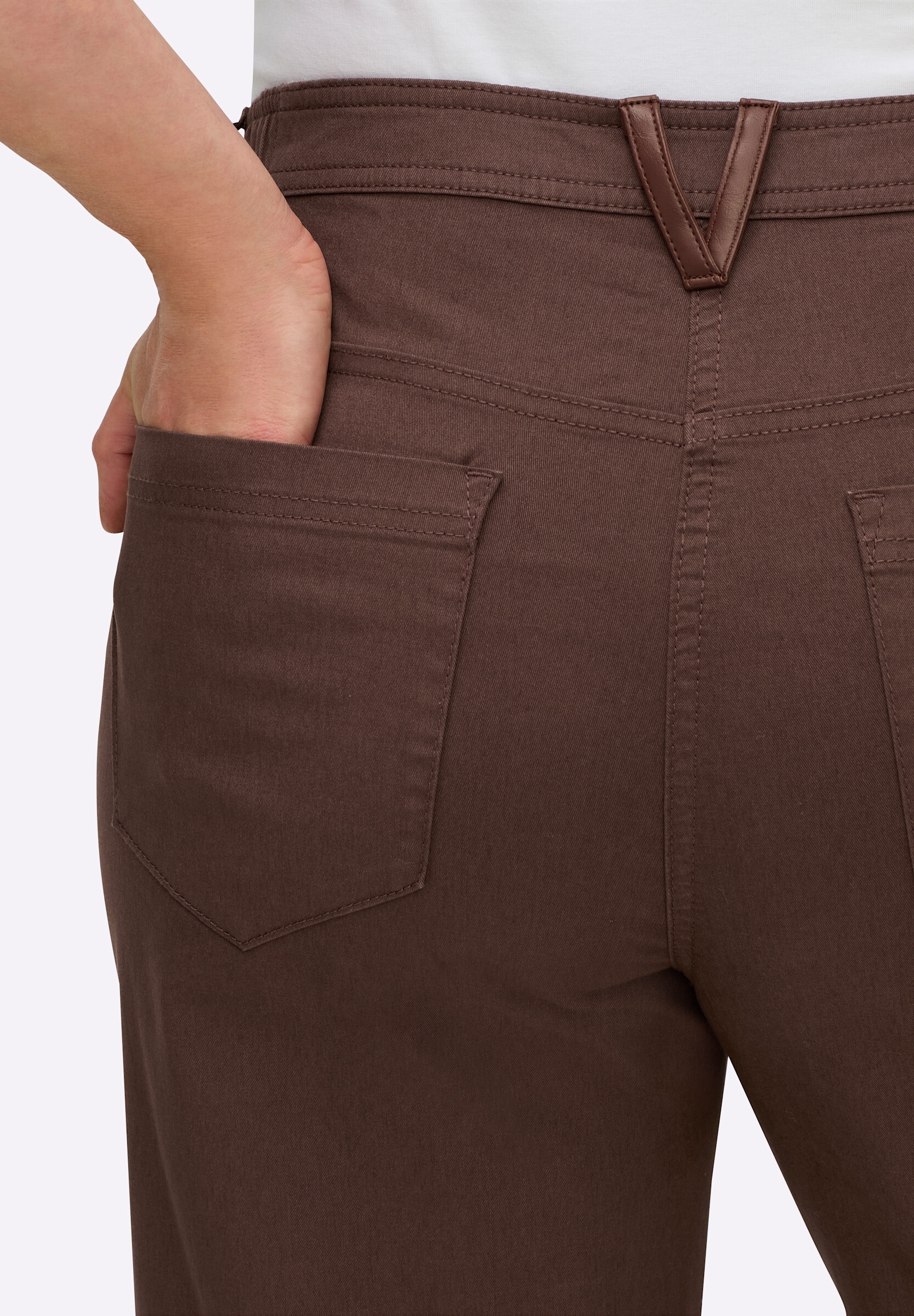 Sheego 5-Pocket-Hose »Twill-Hose 5-Pocket-Hose mit seitlichem Dehnbund«