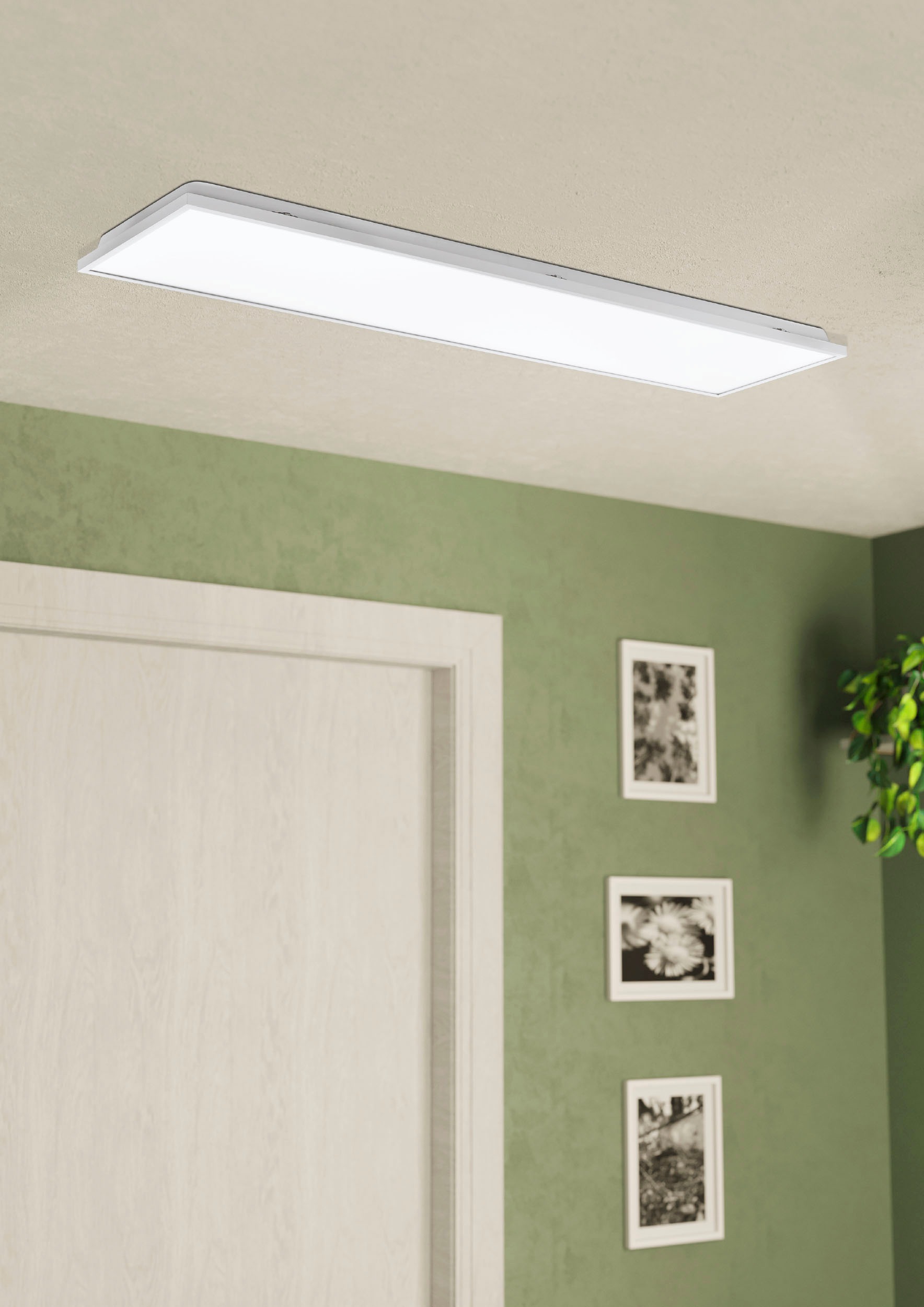 EGLO Deckenleuchte »URTEBIETA«, Leuchtmittel LED-Modul | LED fest integriert, Deckenleuchte in weiß aus Stahl - 32W - Neutralweiß