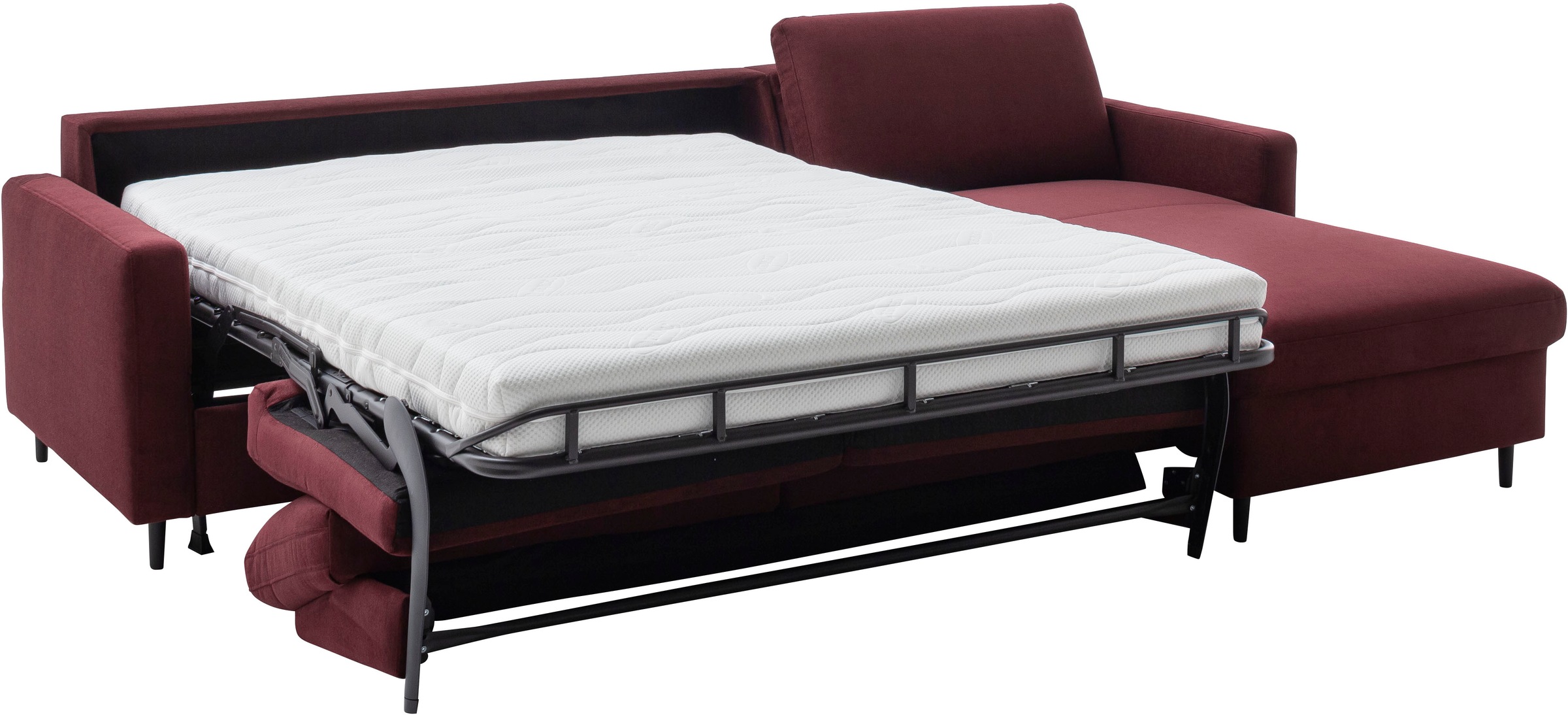 Home affaire Ecksofa »Calestra, Bezug Easy Care, Dauerschlaffunktion in 2 Qualitäten« L-Form, whlw. Kaltschaummatratze RG40 oder Premium RG55, in 3 Breiten