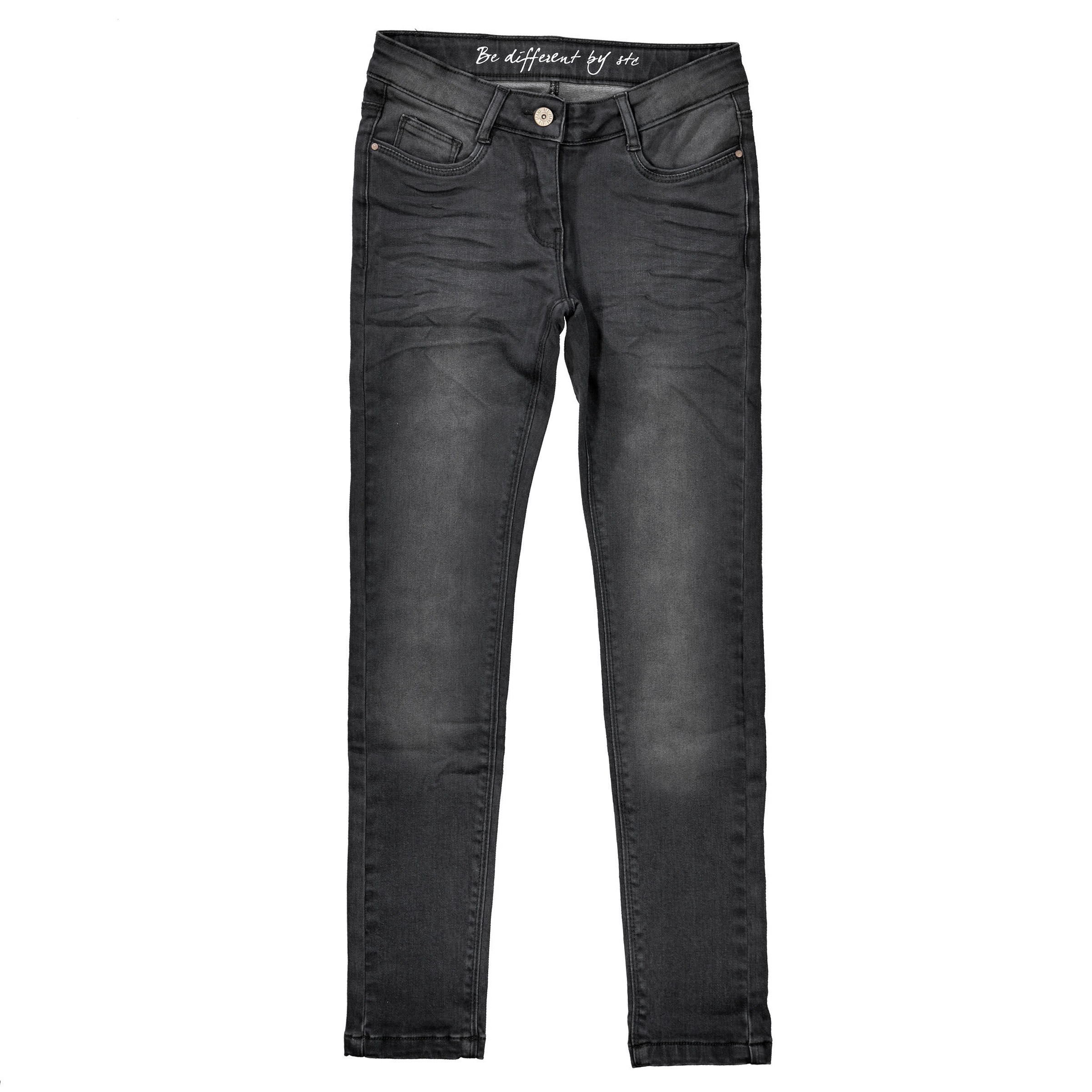 Staccato Mädchen 5-Pocket-Jeans Big Fit in schwarz, Größe 158