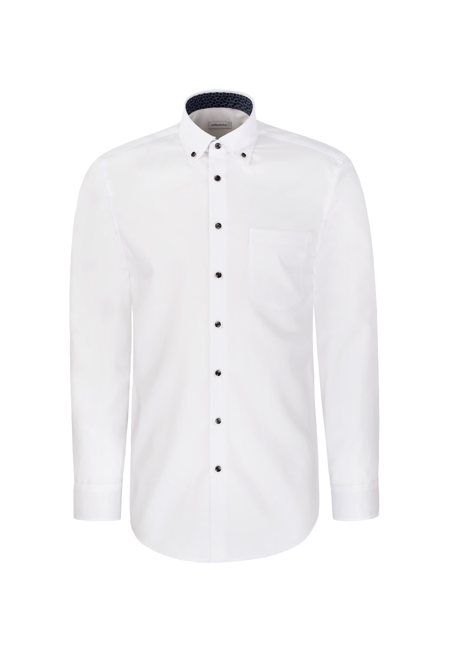 seidensticker Businesshemd »Schwarze Rose« Slim 1/1 Button-Down-Kragen Uni