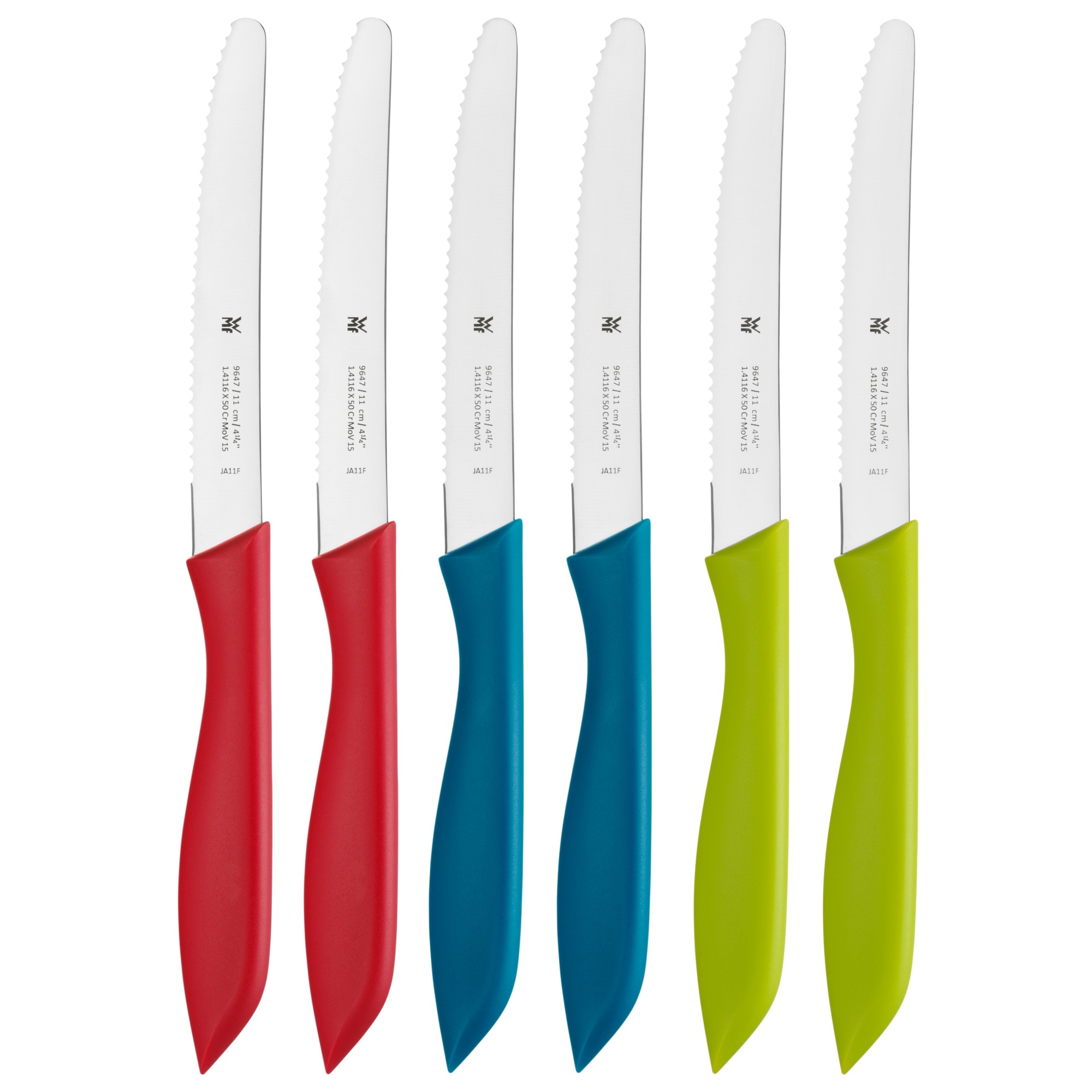 WMF Messer-Set »Classic Line«, (Set, 6 tlg.), mit Doppelwellenschliff