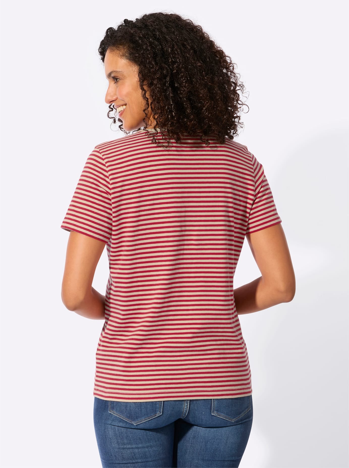 Casual Looks V-Shirt »Ringelshirt« 1 tlg.