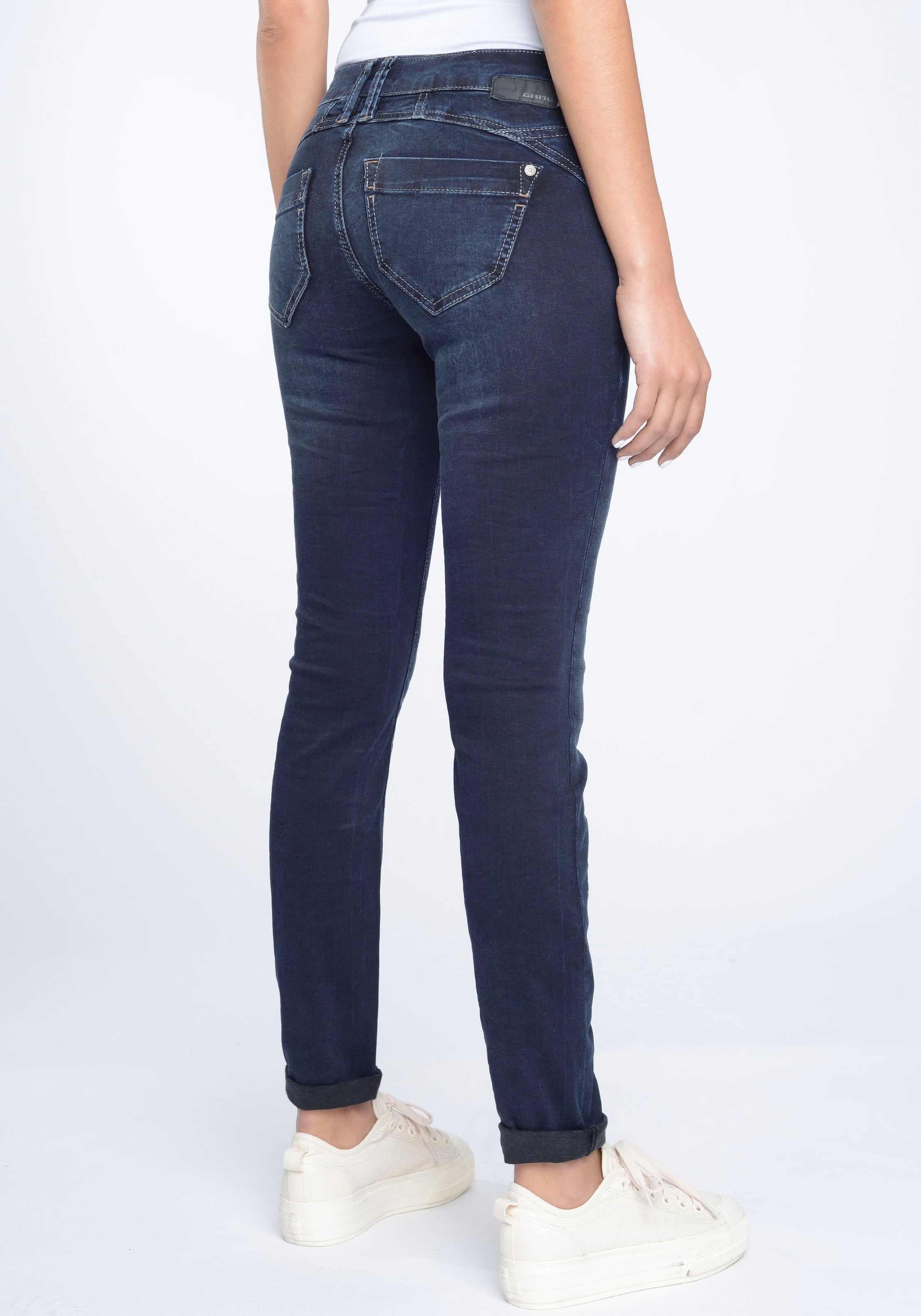 GANG Skinny-fit-Jeans »94NENA«, in authenischer Used-Waschung