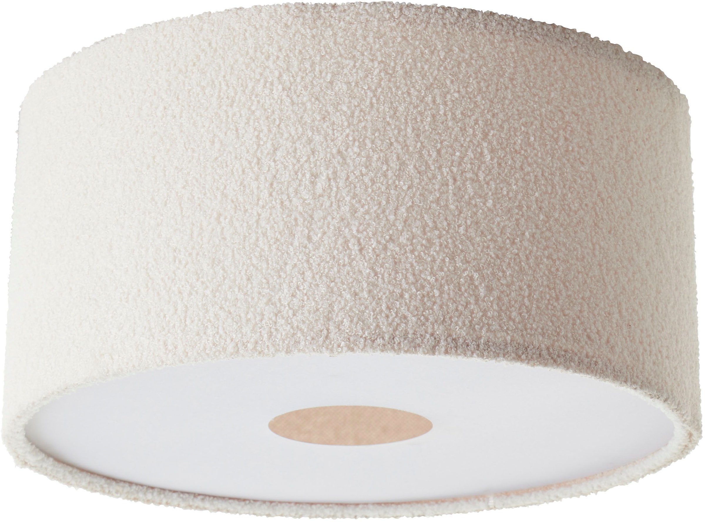 LeGer Home by Lena Gercke Deckenleuchte »Debora«, 3 flammig, Teddy-Stoff, Ø 45 cm, E27, beige