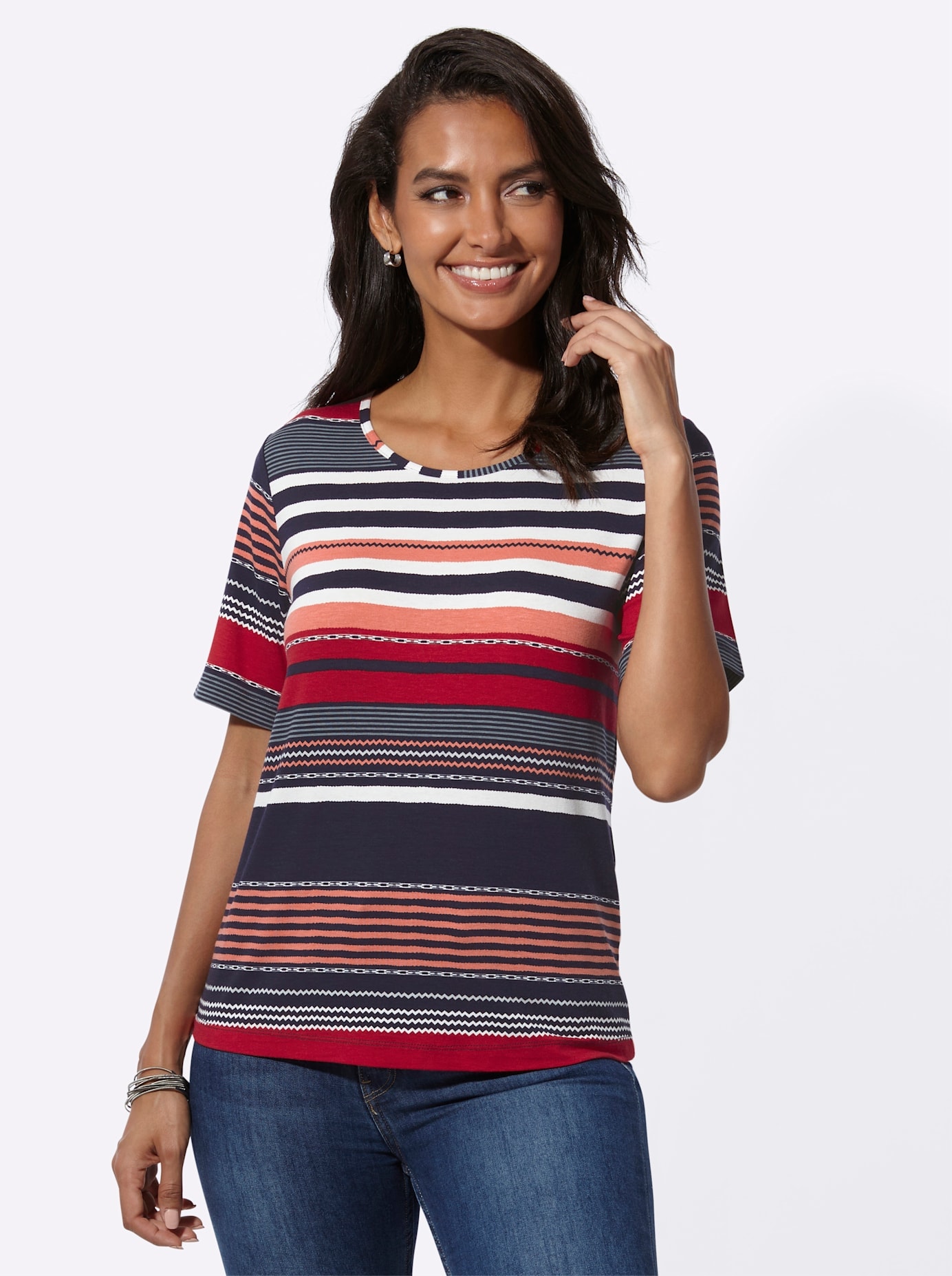 Casual Looks Kurzarmshirt »Kurzarm-Shirt«, (1 tlg.)