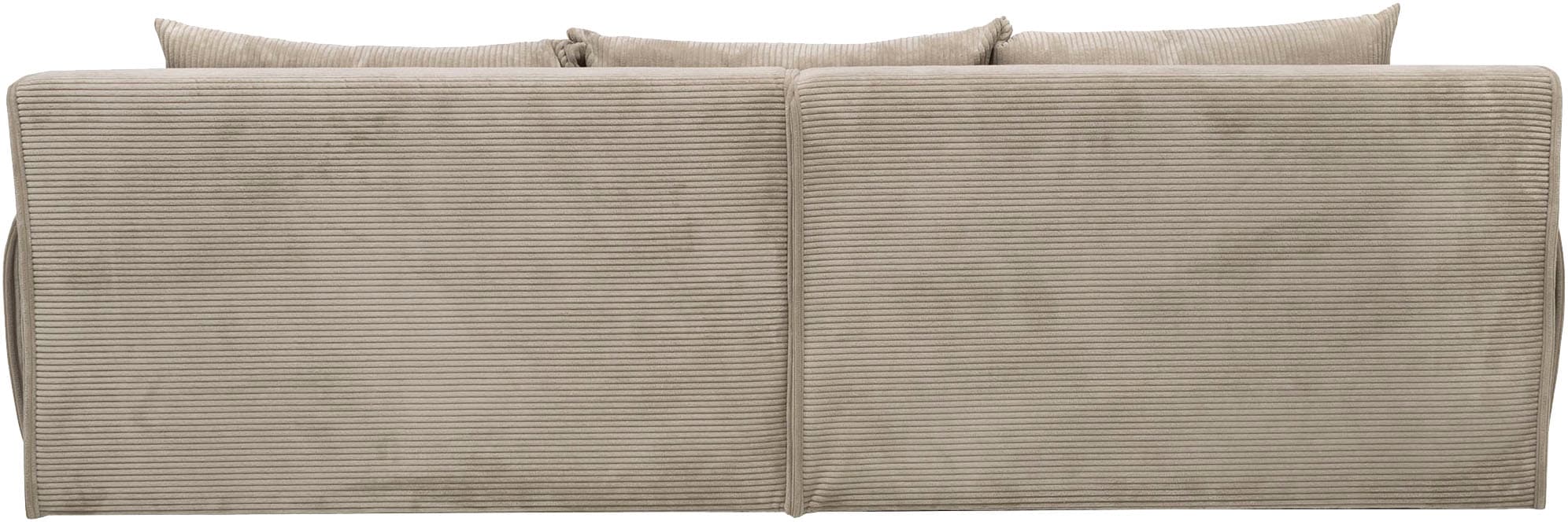 Home affaire Big-Sofa »Katja, B: 275 cm«, Mega-Sofa mit 4 Zierkissen