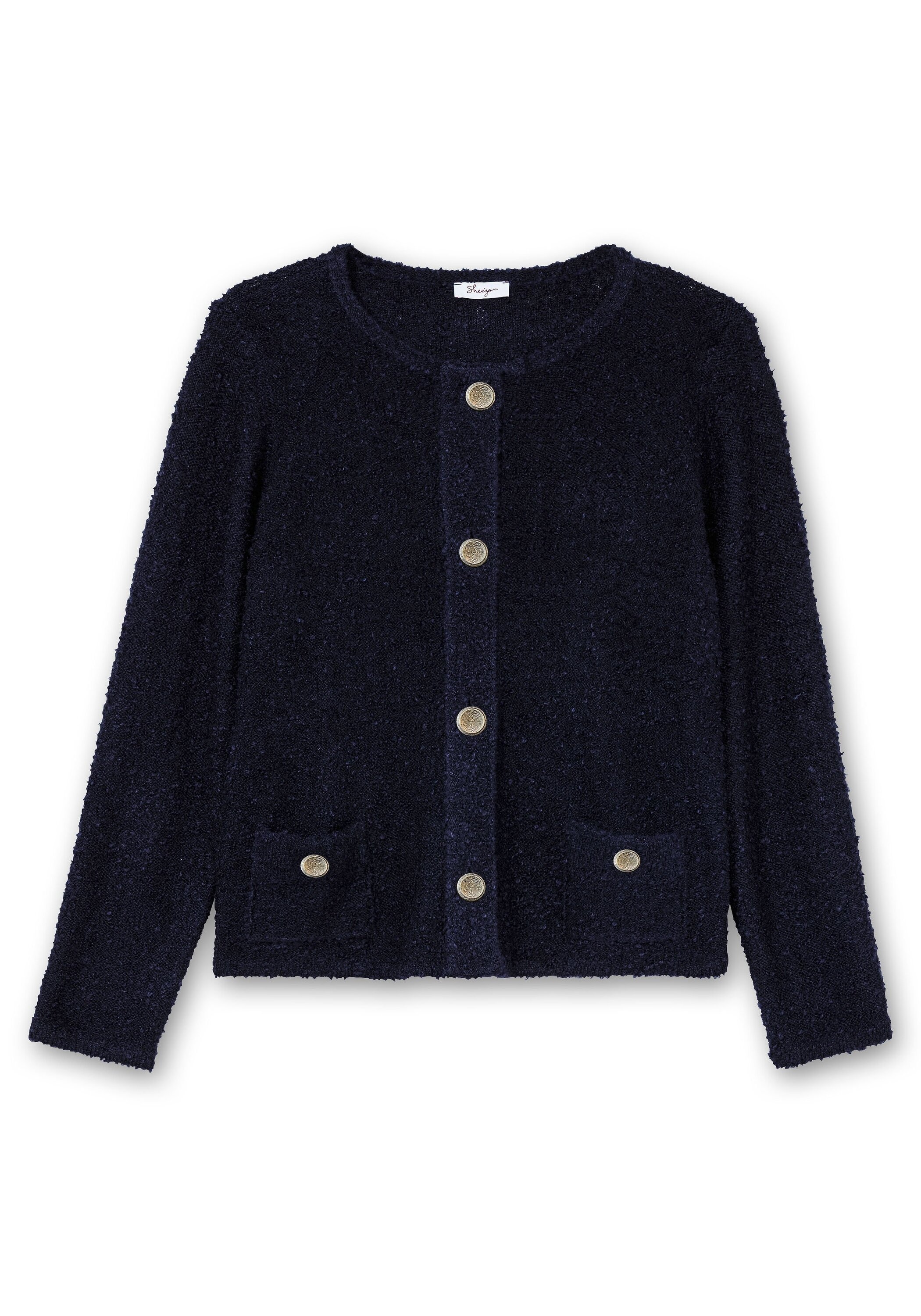 Sheego Strickjacke »Kurze Strickjacke aus weichem Bouclé«, aus weichem Bouclé