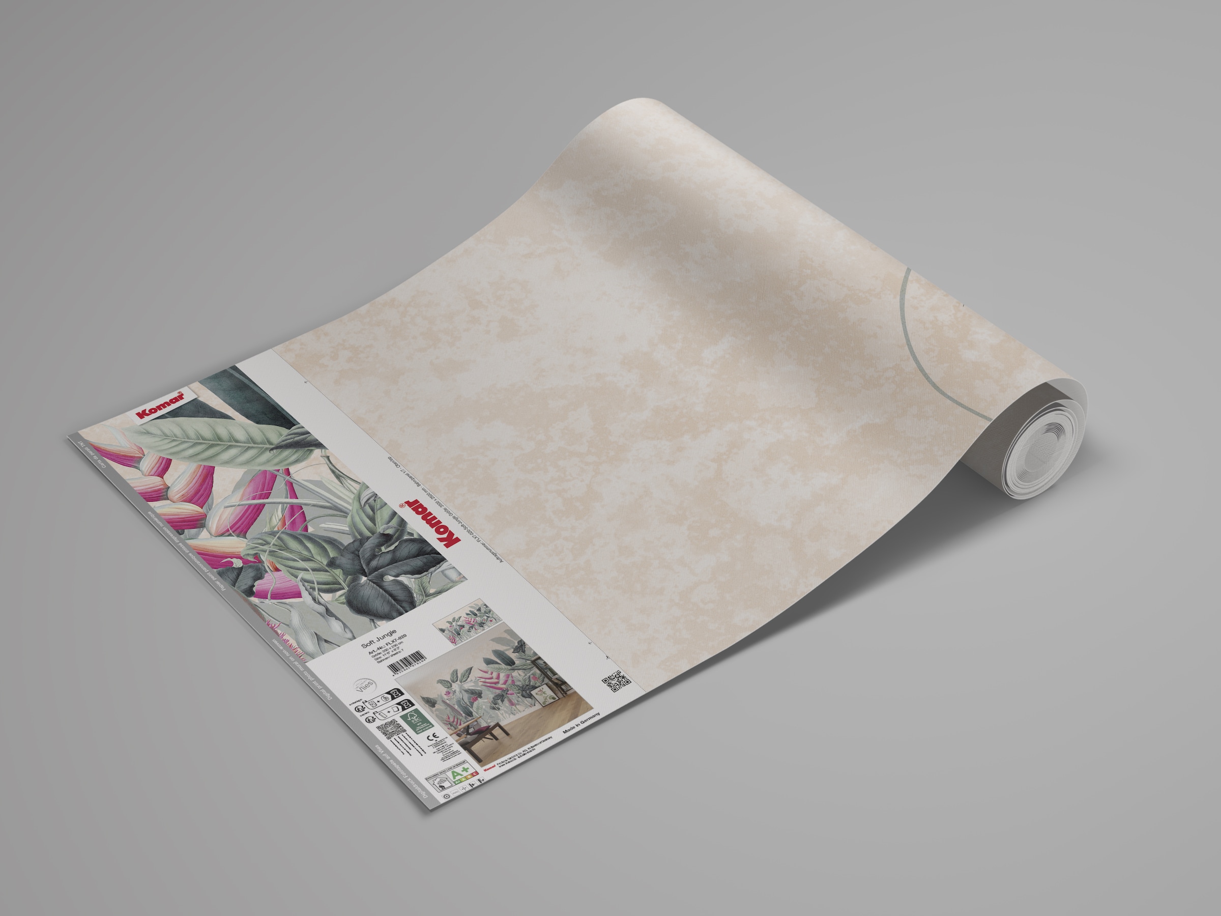 Komar Fototapete »Komar Vlies Fototapete - Soft Jungle - Größe 350 x 250 cm«, bedruckt