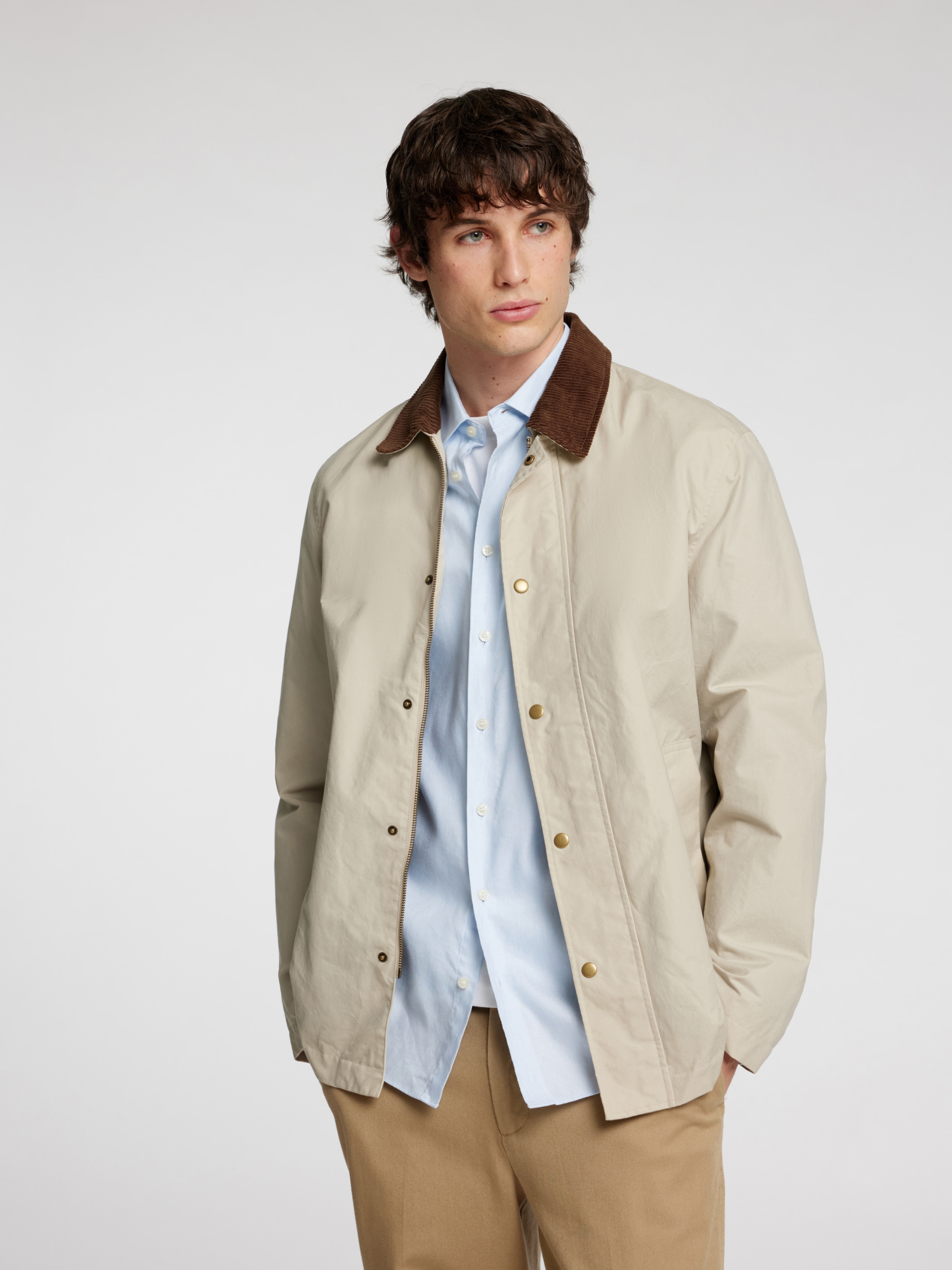 SELECTED HOMME Langarmhemd »SLHREG-LEO LIGHT SHIRT LS NOOS«, mit Lyocell und Leinen