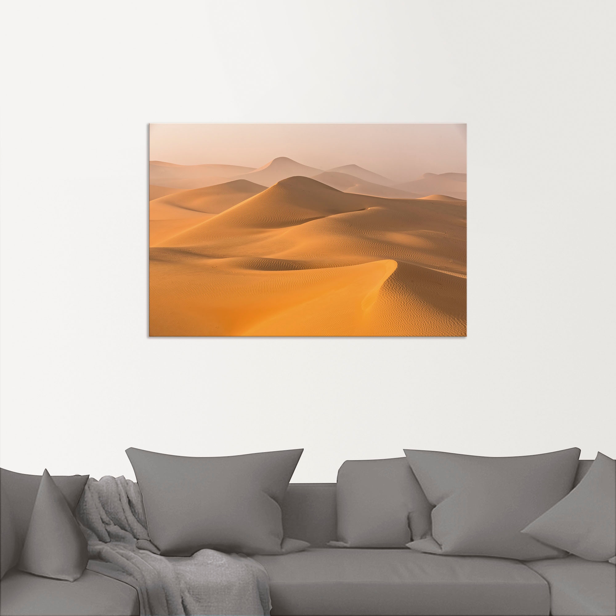 Artland Wandbild »Nebel in der Rub al Khali Wüste«, Wüstenbilder, (1 St.), als Alubild, Outdoorbild, Leinwandbild in verschied. Größen