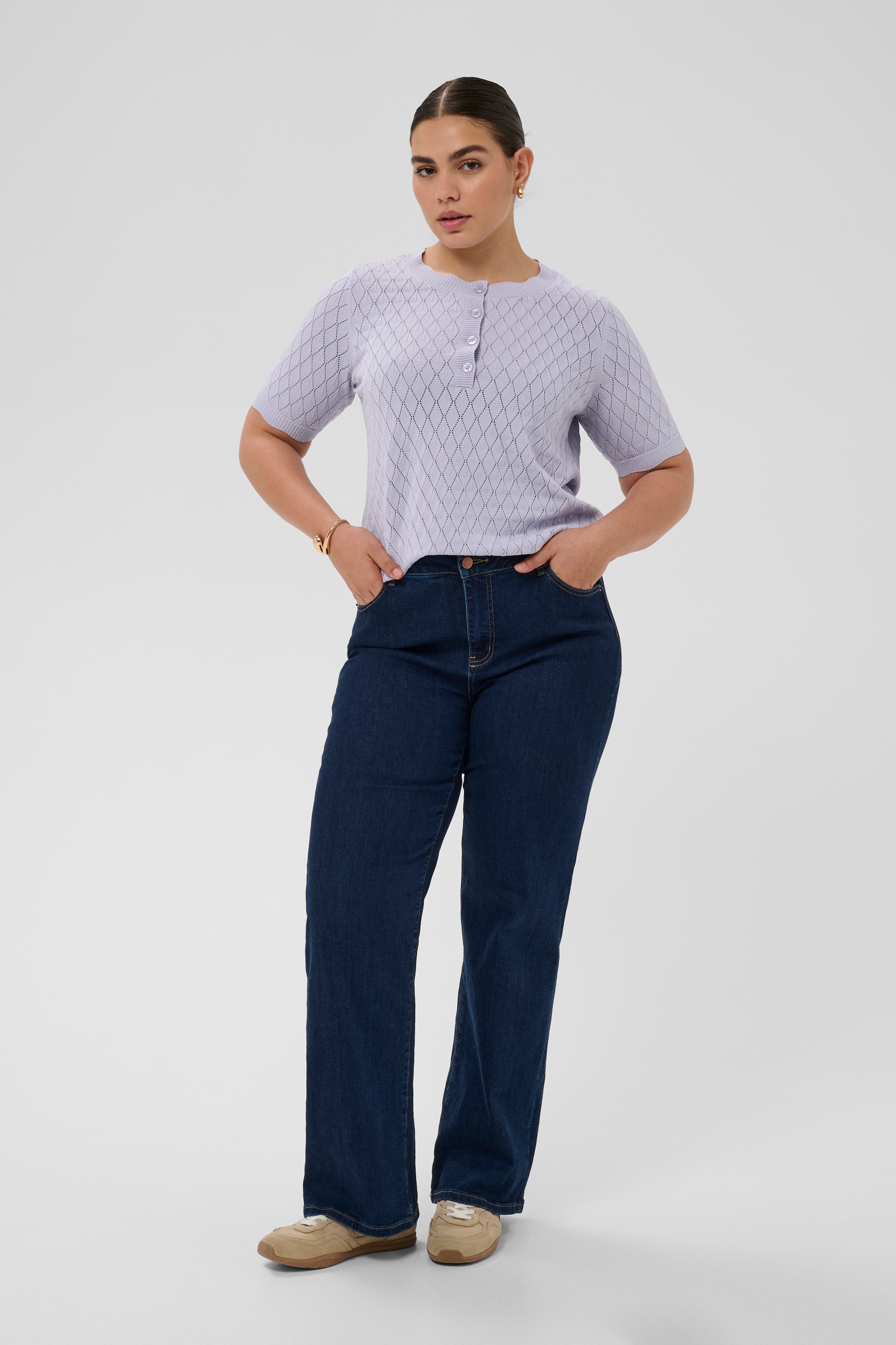 KAFFE Curve Strickpullover »Damen Strickpullover KCbirthe«