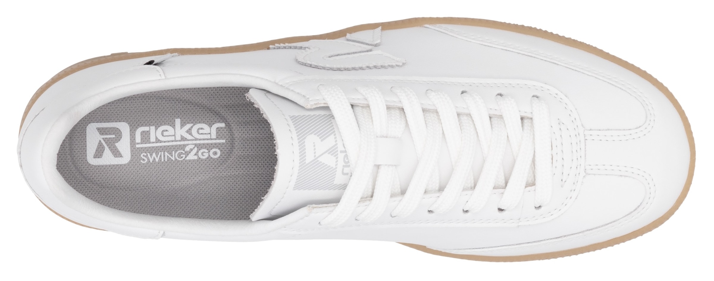 RIEKER Sport Sneaker »San Diego Swing2GO«, Retro-Sneaker, Freizeitschuh, Halbschuh mit herausnehmbarem Fußbett