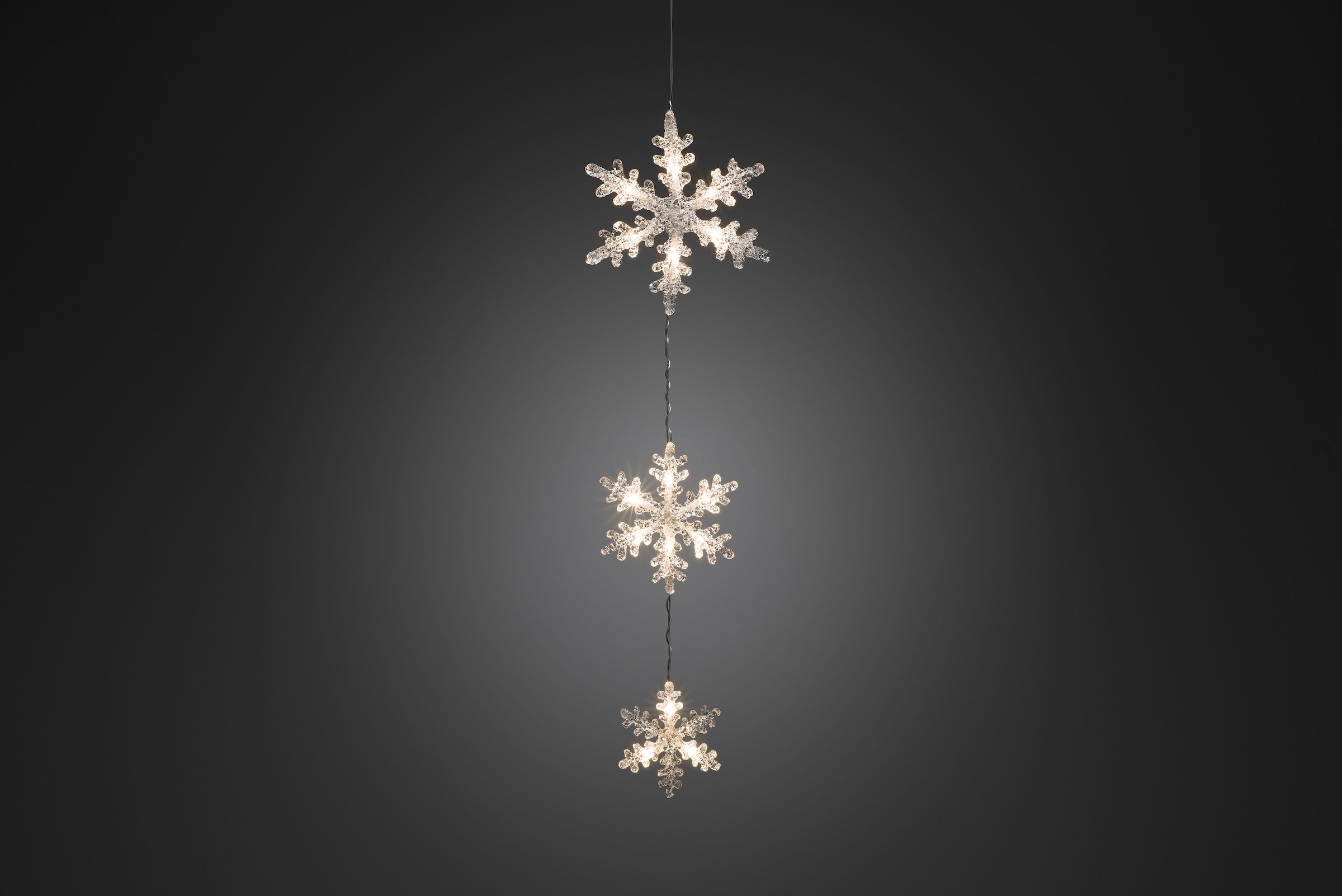 KONSTSMIDE Dioden Lichtervorhang, weiße »Weihnachtsdeko bei Acryl warm LED 3 LED-Lichtervorhang OTTO Schneeflocken, 15 15 aussen«, St.-flammig, online