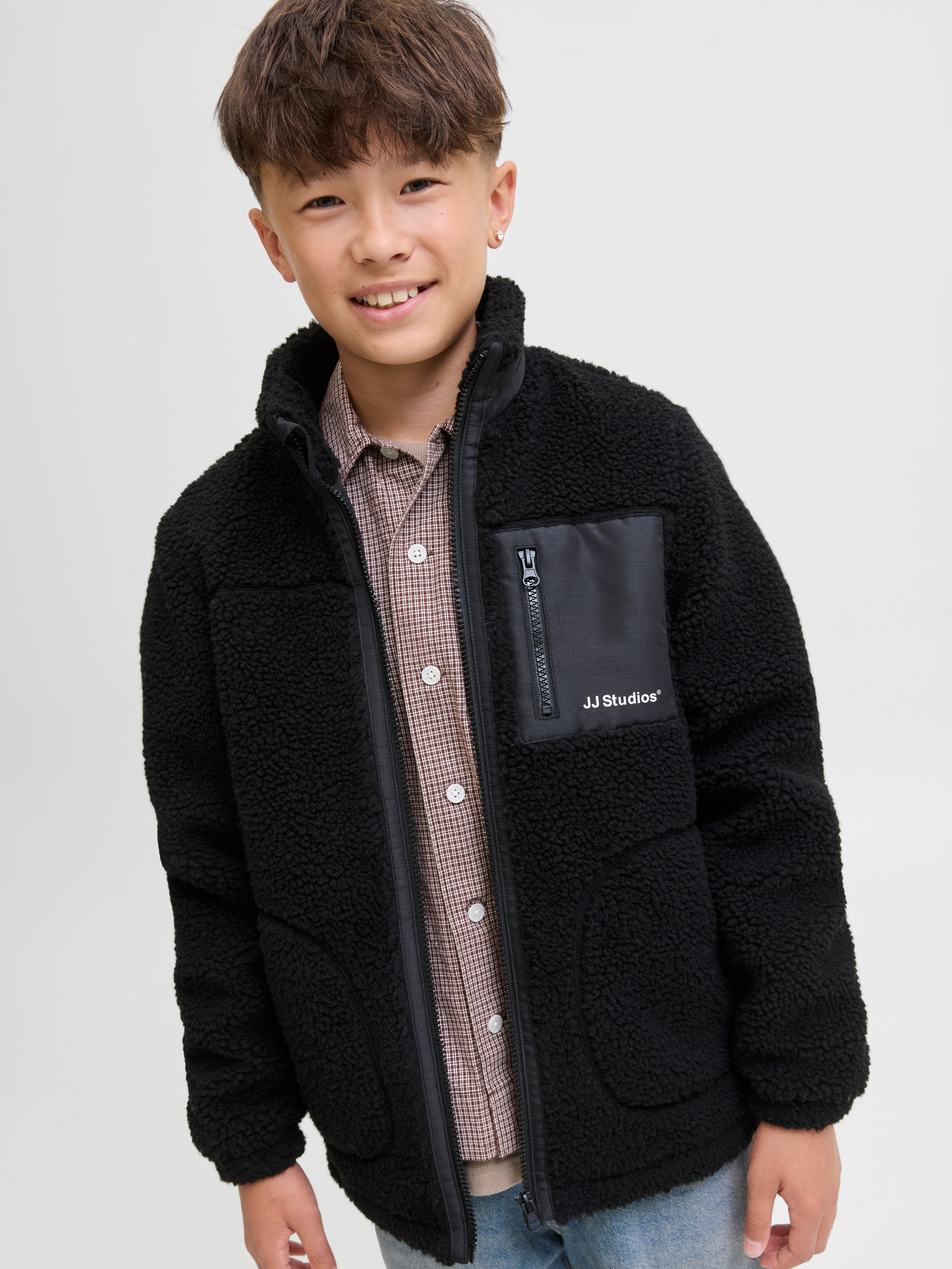Jack & Jones Junior Kurzjacke »JJESOHO TEDDY JACKET SN JNR«, ohne Kapuze
