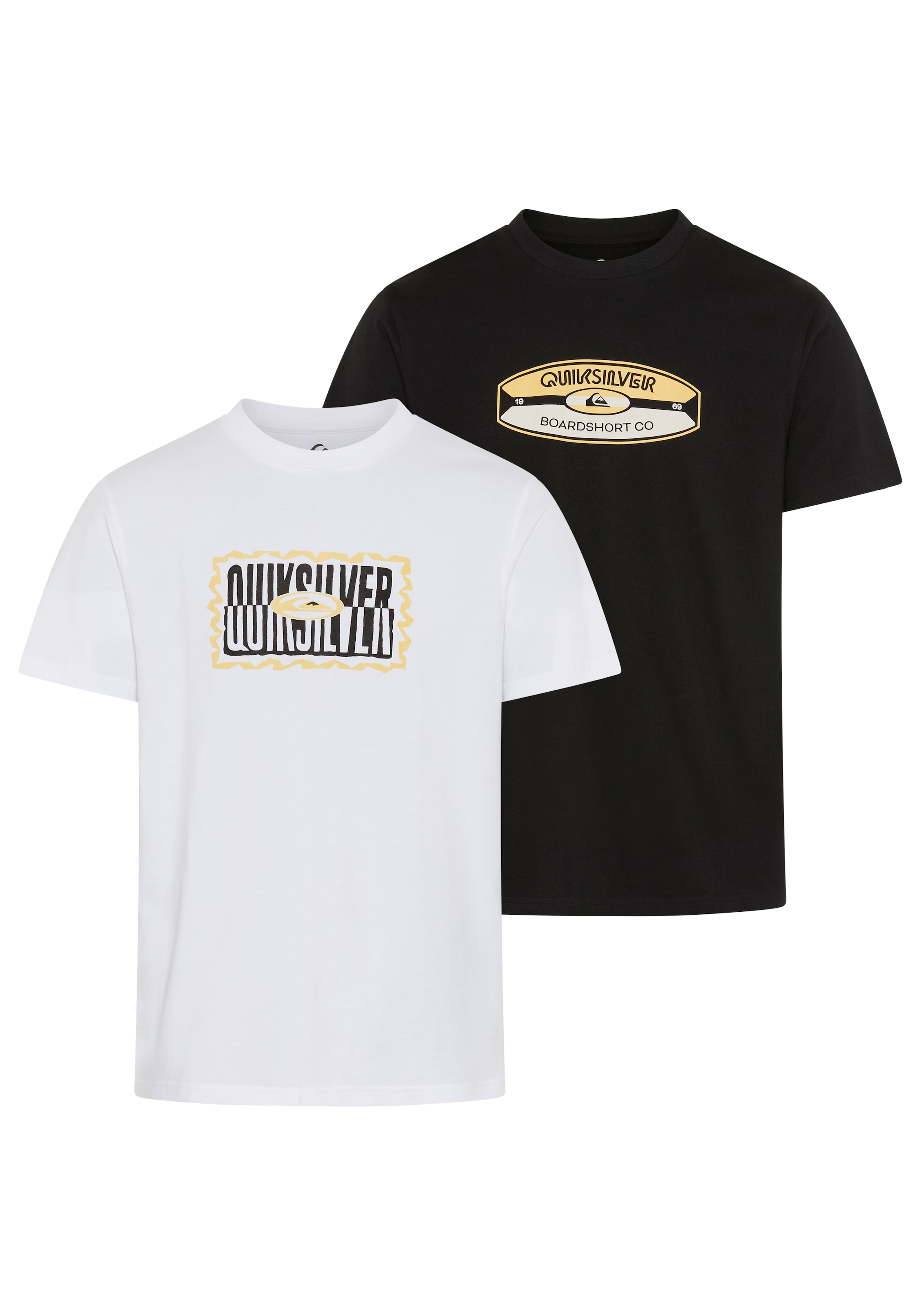 Quiksilver T-Shirt »WAYBACK TWISTED TIDES SHORT SLEEVE PACK« 2 Kurzarm, für vielseitige Einsätze, aus Baumwolle