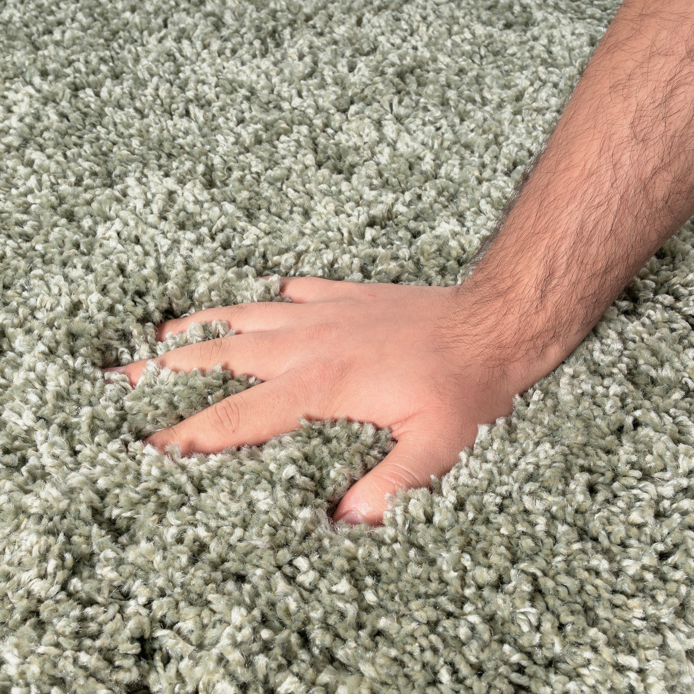 my home Hochflor-Teppich »Viva« rechteckig 45 mm Höhe Uni Farben, einfarbig, besonders weich und kuschelig, Kundenliebling