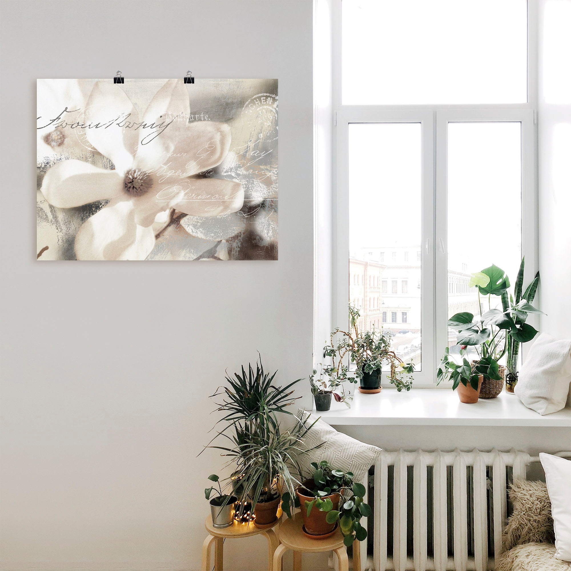 Artland Wandbild »Magnolie_Detail« Blumenbilder 1 Stk. tlg. als Alubild, Outdoorbild, Leinwandbild, Poster, Wandaufkleber