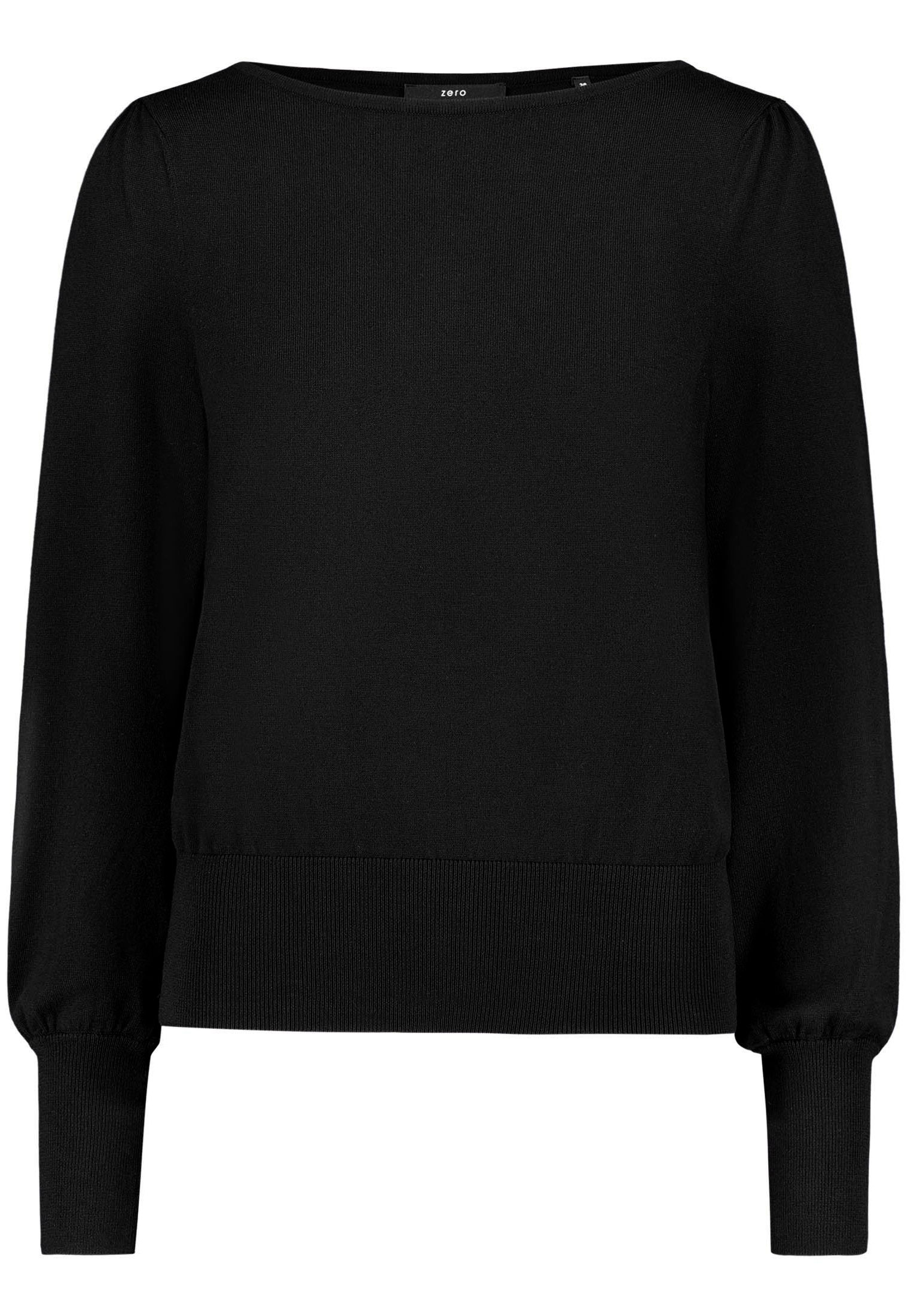 Zero Strickpullover »Feinstrickpullover langarm«