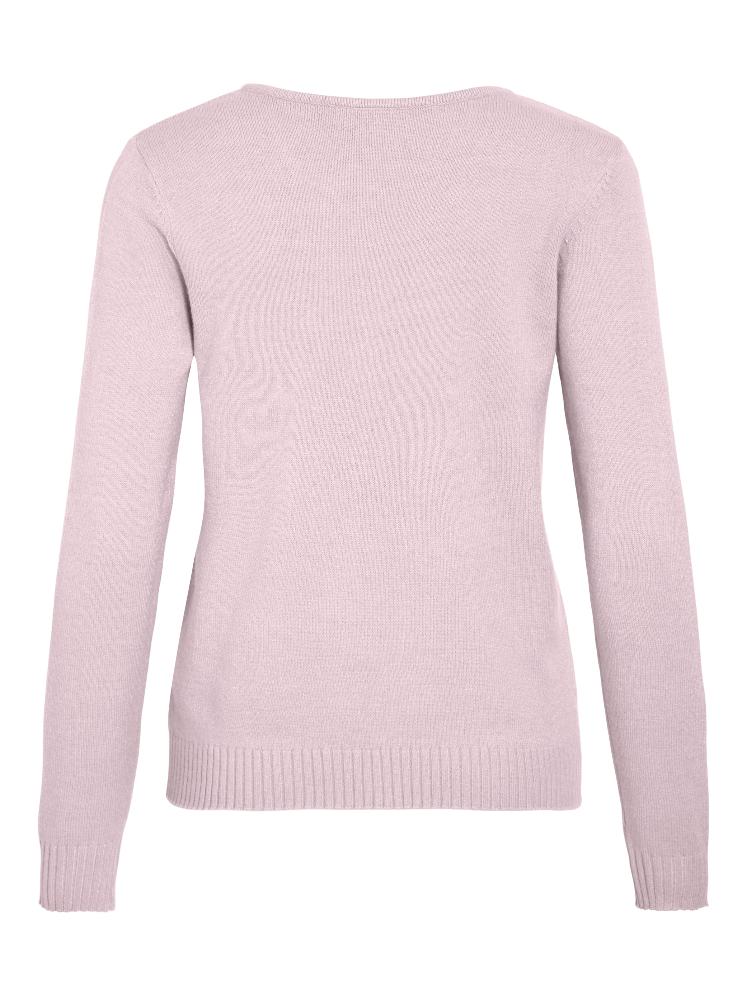 Vila V-Ausschnitt-Pullover »VIRIL V-NECK L/S  KNIT TOP - NOOS« Materialmix, regular fit