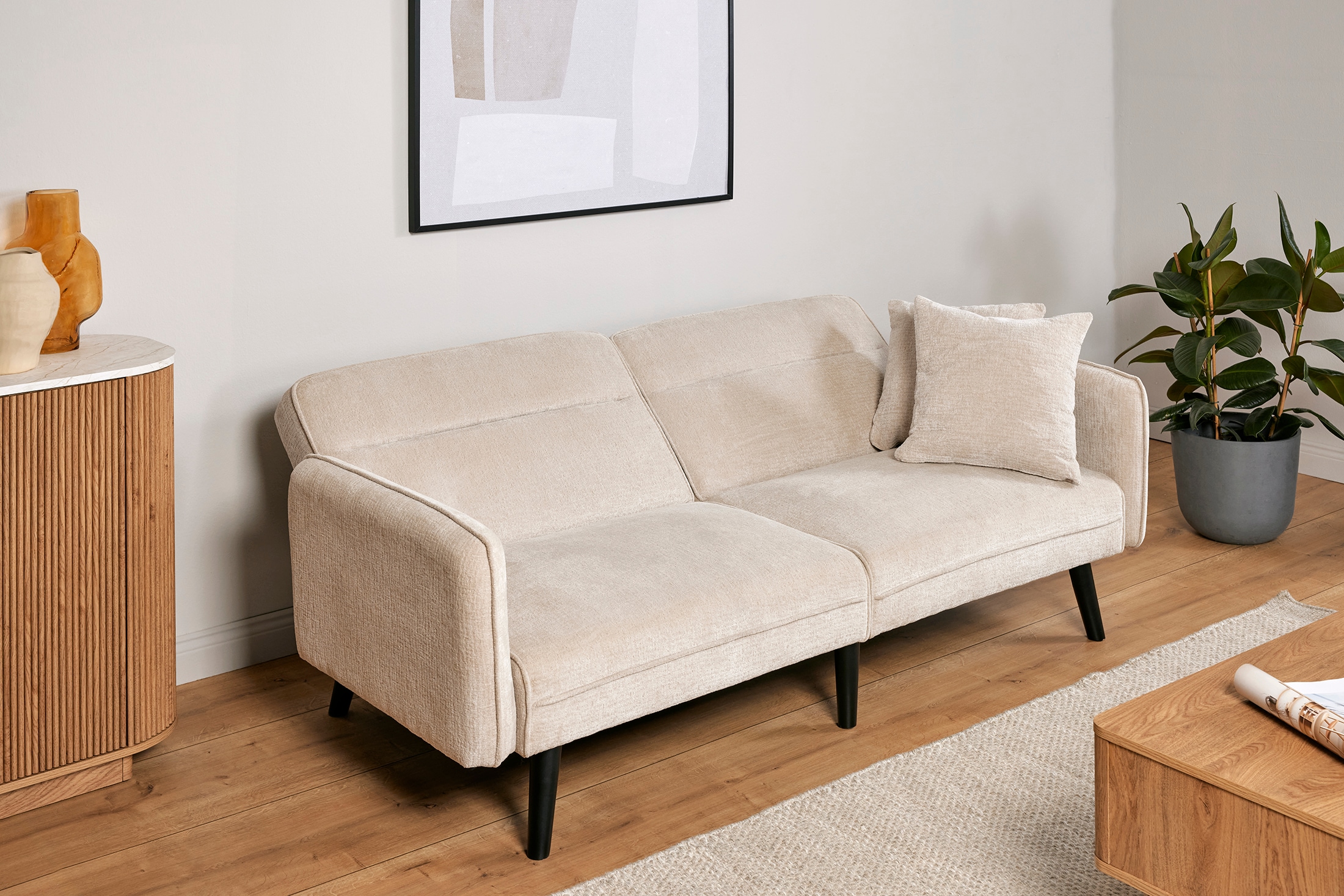 Jahnke Schlafsofa »CHILLAX LINE« mit Relax-und Schlaffunktion, inkl. Kissen, Breite 191 cm