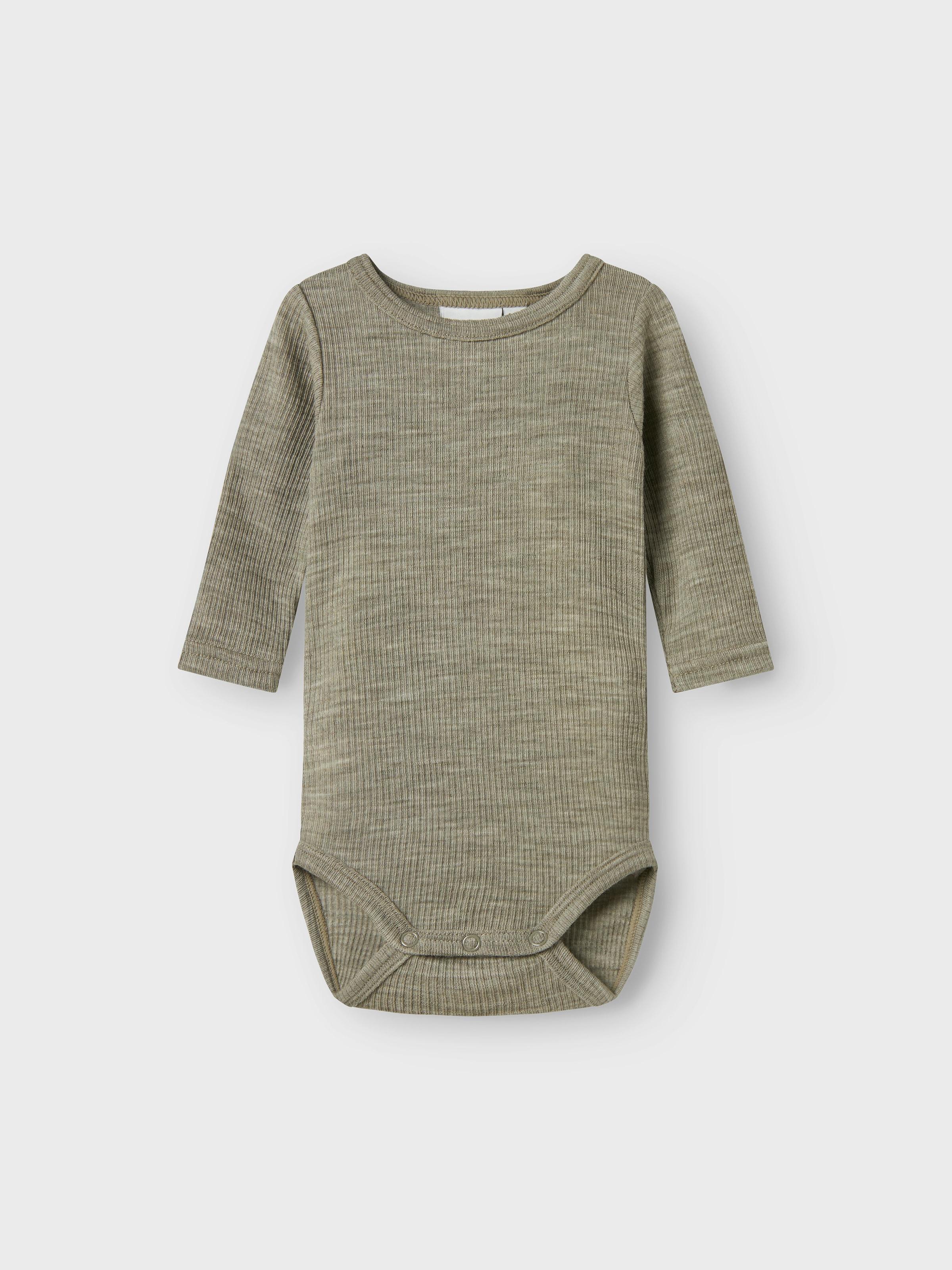 Name It Langarmbody »NBNWAX WOOL RIB LS BODY NOOS«, aus reiner Merinowolle