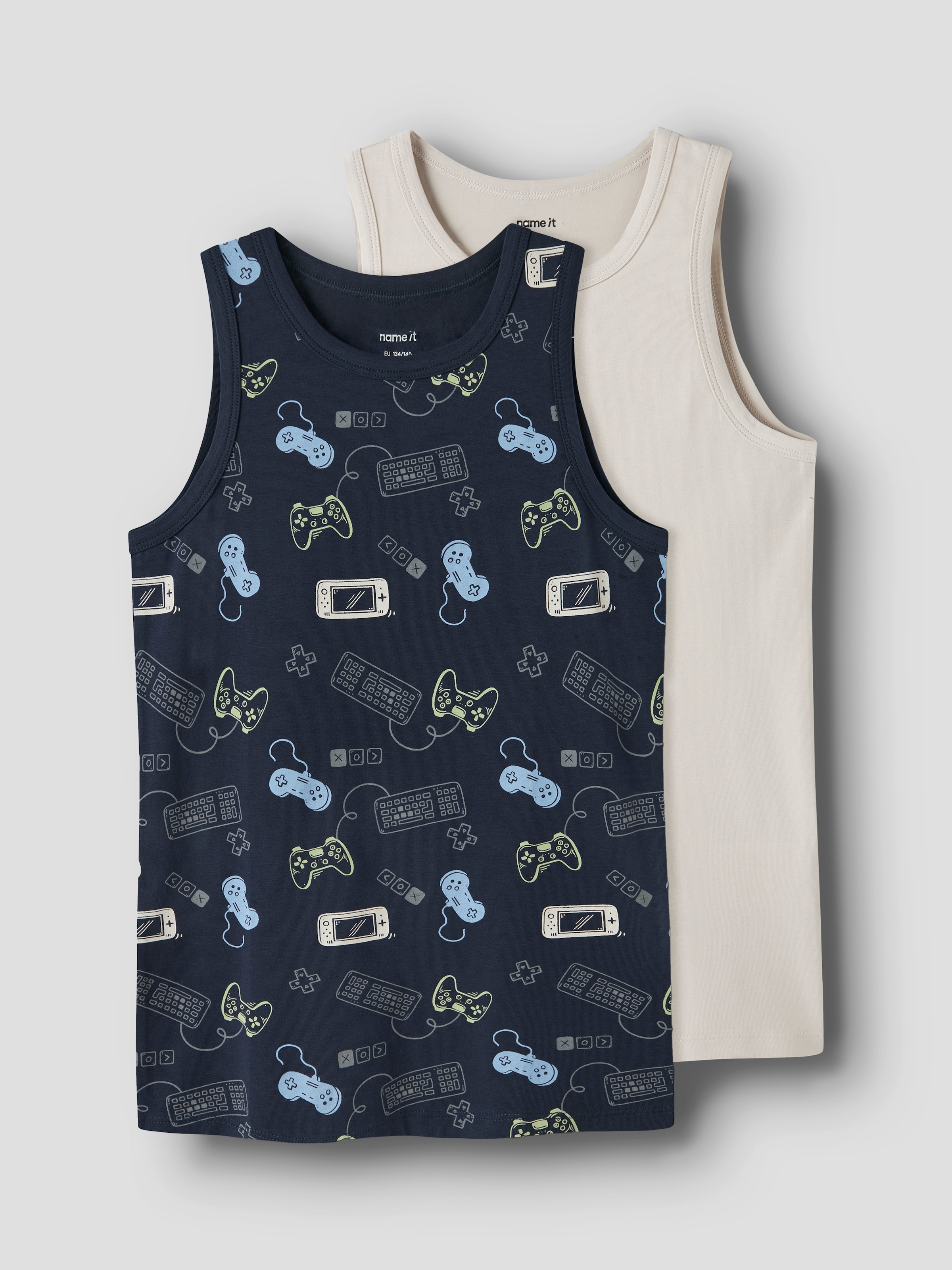 Name It Unterhemd »NKMTANK TOP 2P NAVY GAMER NOOS« Packung, 2 Stk.