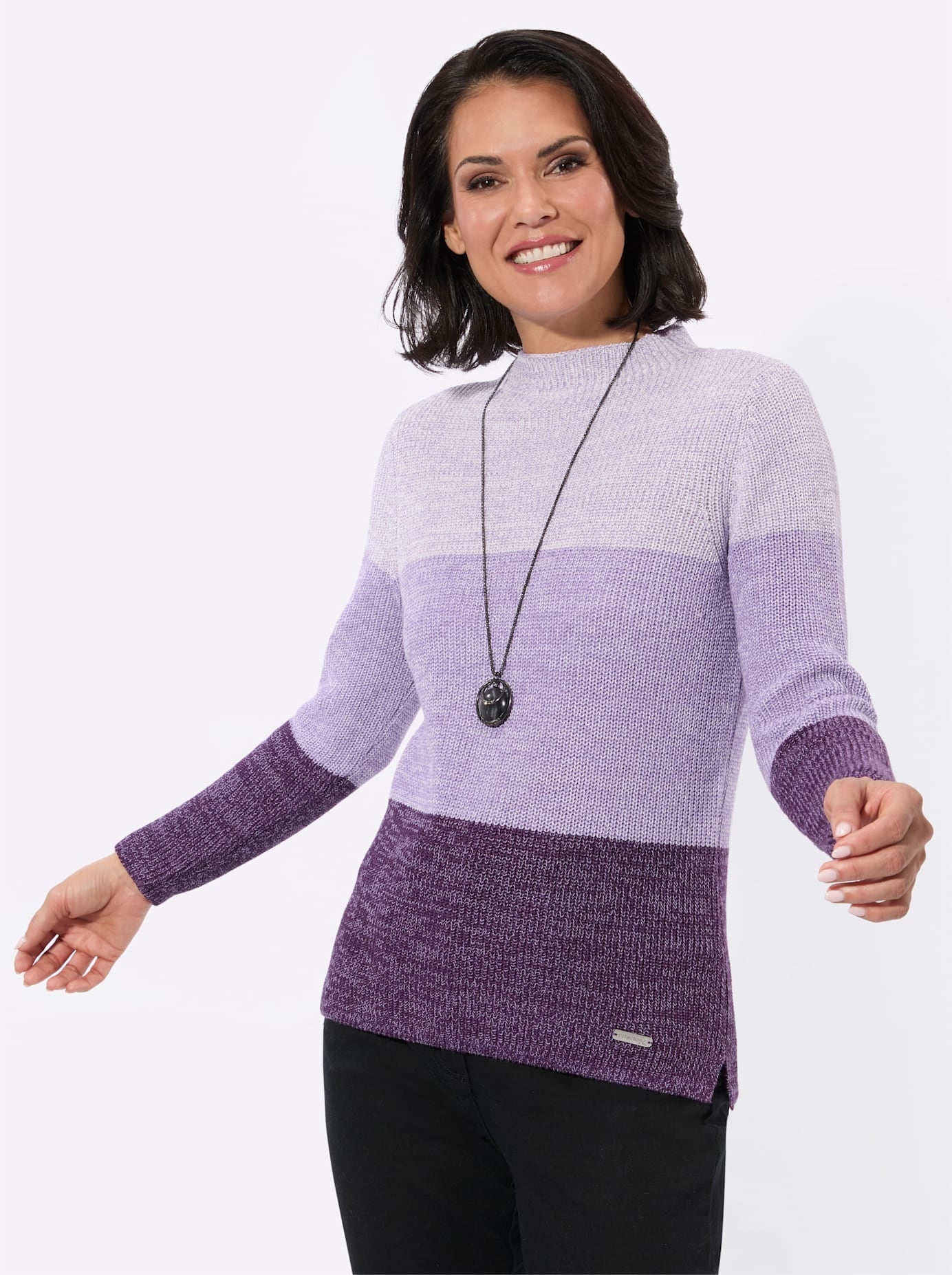 Casual Looks Strickpullover »Stehkragen-Pullover«
