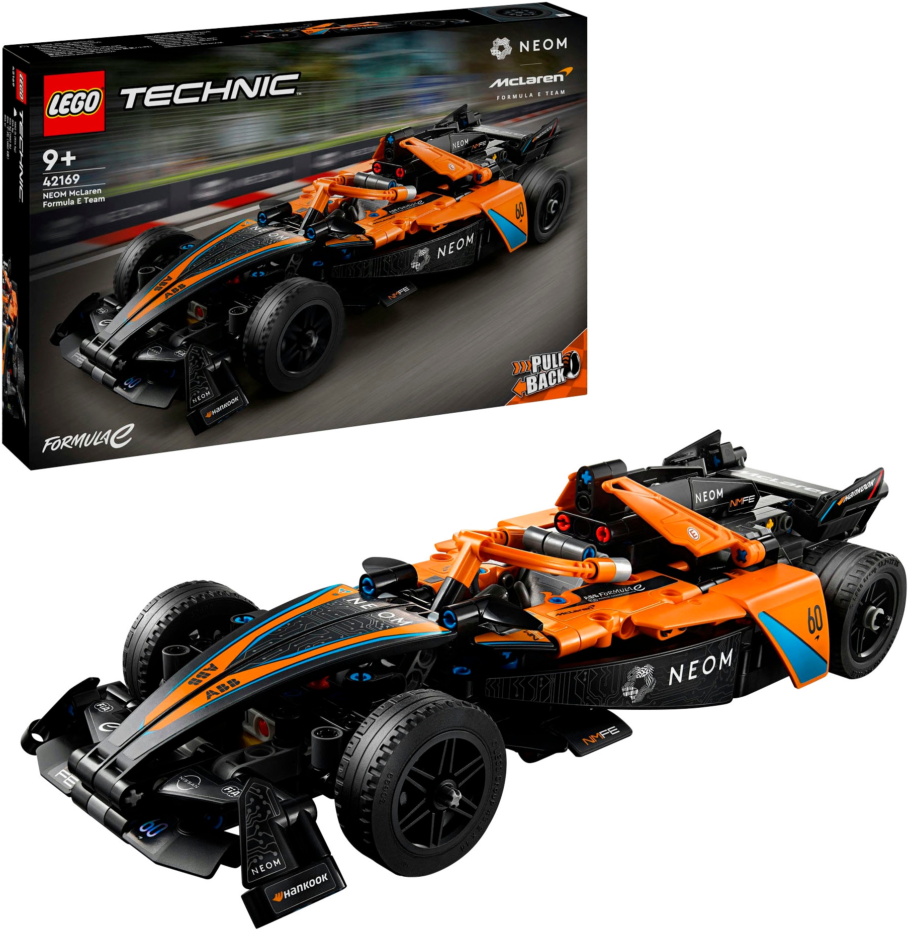 Konstruktionsspielsteine »NEOM McLaren Formula E Race Car (42169), LEGO® Technic«,...