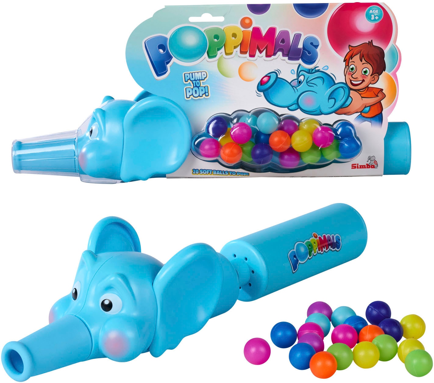 SIMBA Spielball »Poppimals Elefant«